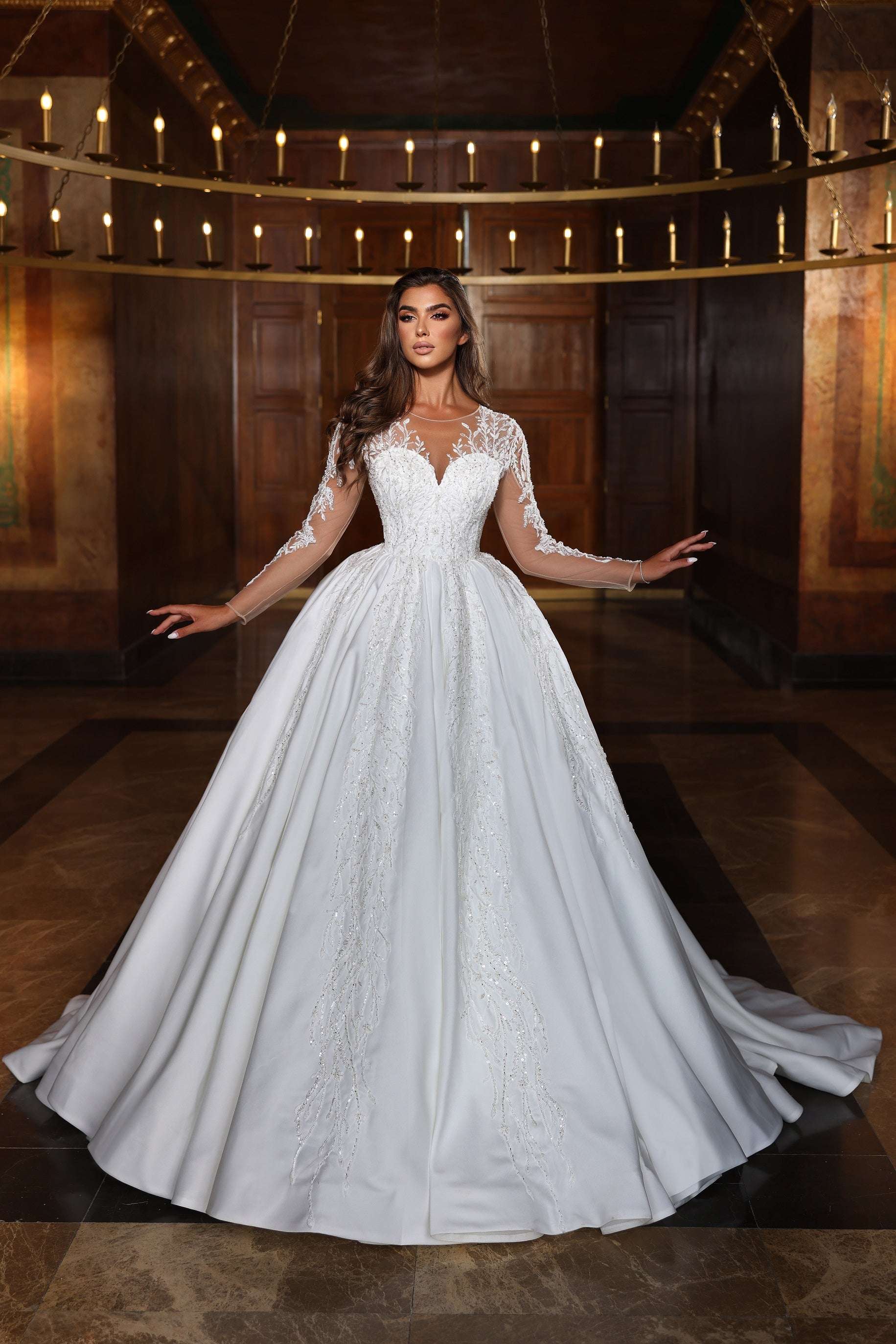 Royal Wedding Attire Swedish Wedding Dress Designer Ball Gown