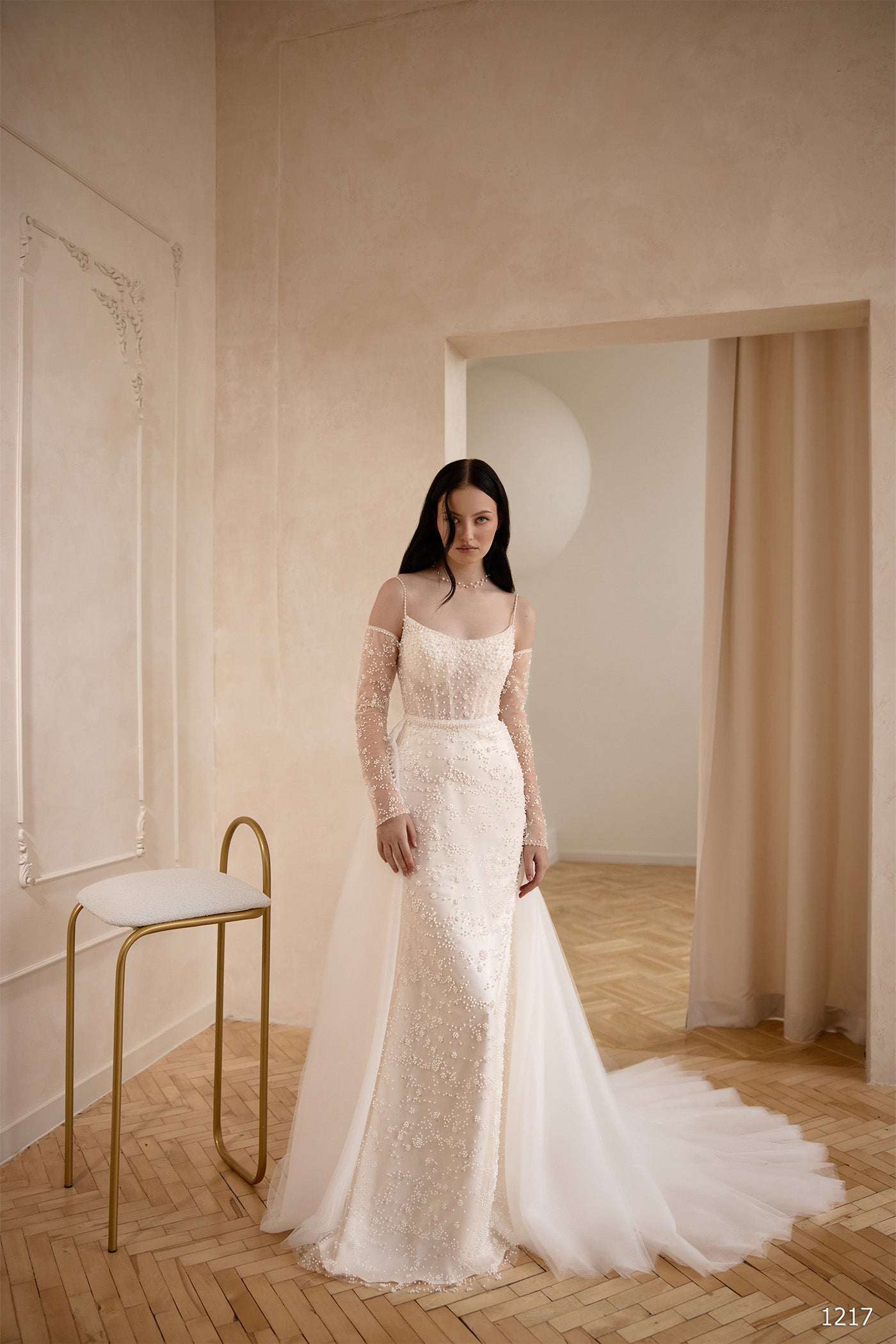 KatrinFAVORboutique-Spaghetti strap wedding gown Gown with removable skirt