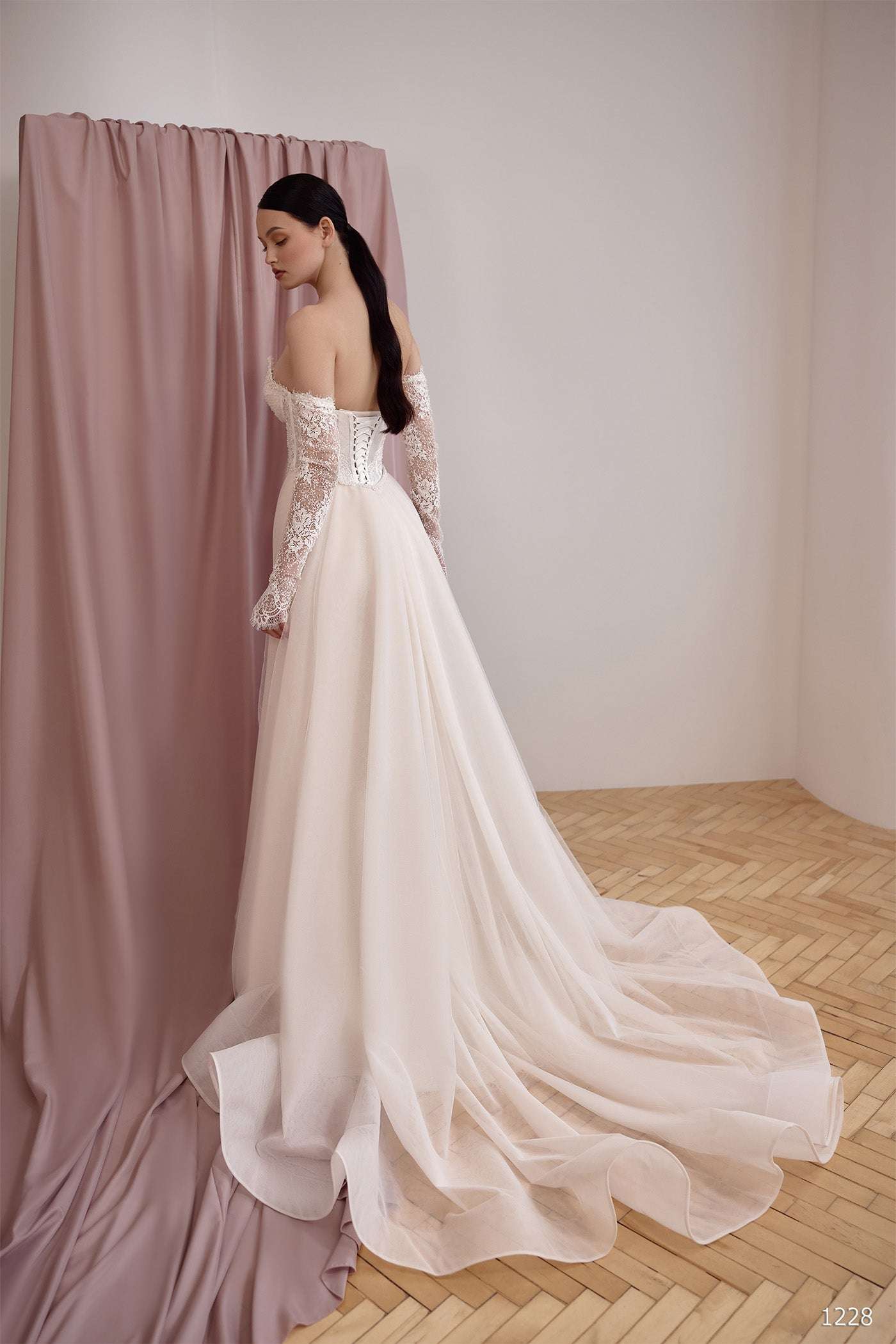 KatrinFAVORboutique-Wedding dress lace fitted Two in one wedding dress