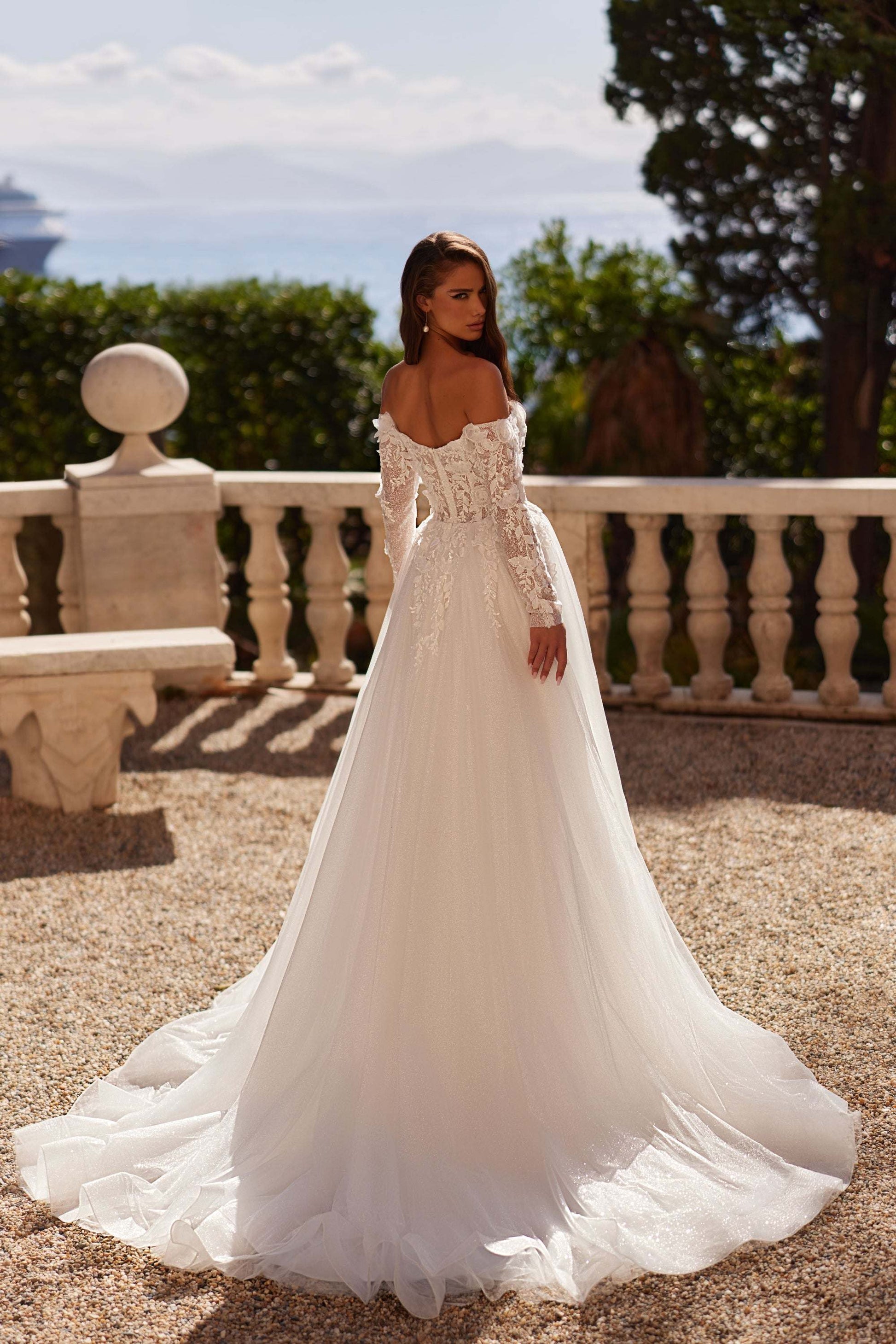 KatrinFAVORboutique-Bridal dress off shoulder Civil court wedding dresses