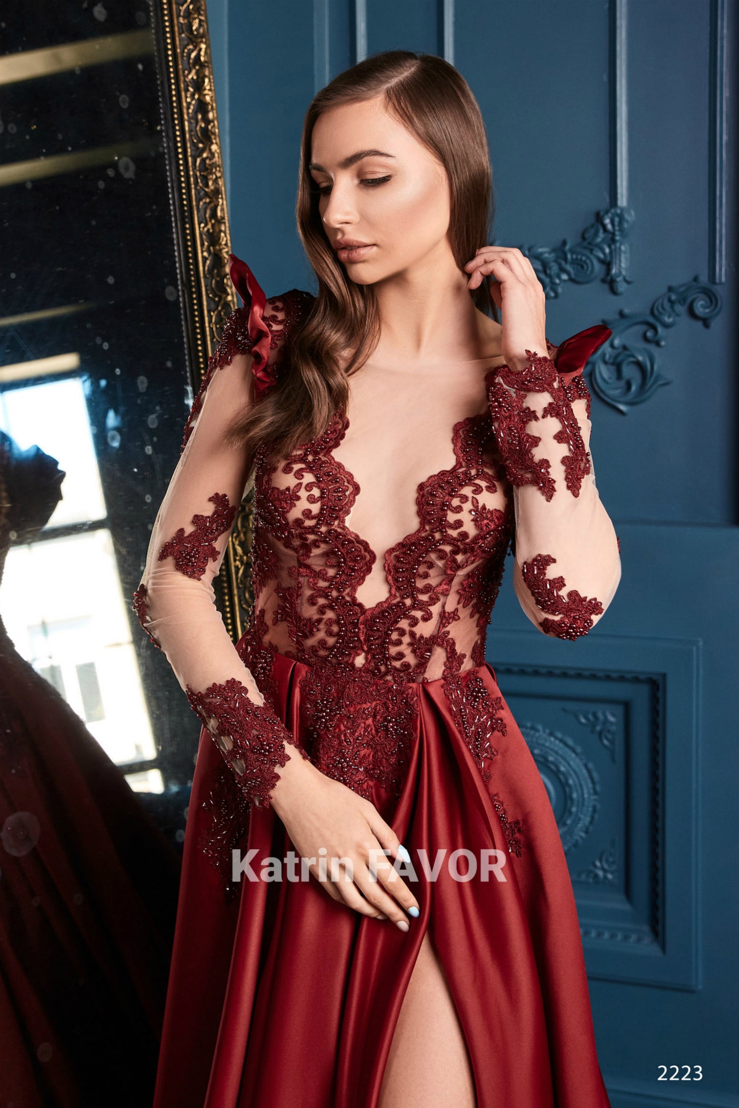 Non traditional colorful wedding dress