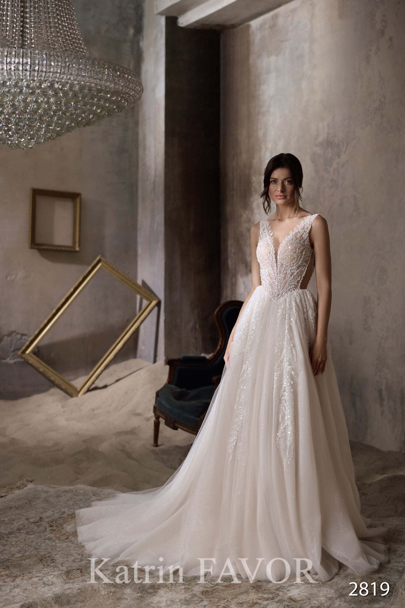 KatrinFAVORboutique-Bridal dress low back Cream wedding dresses