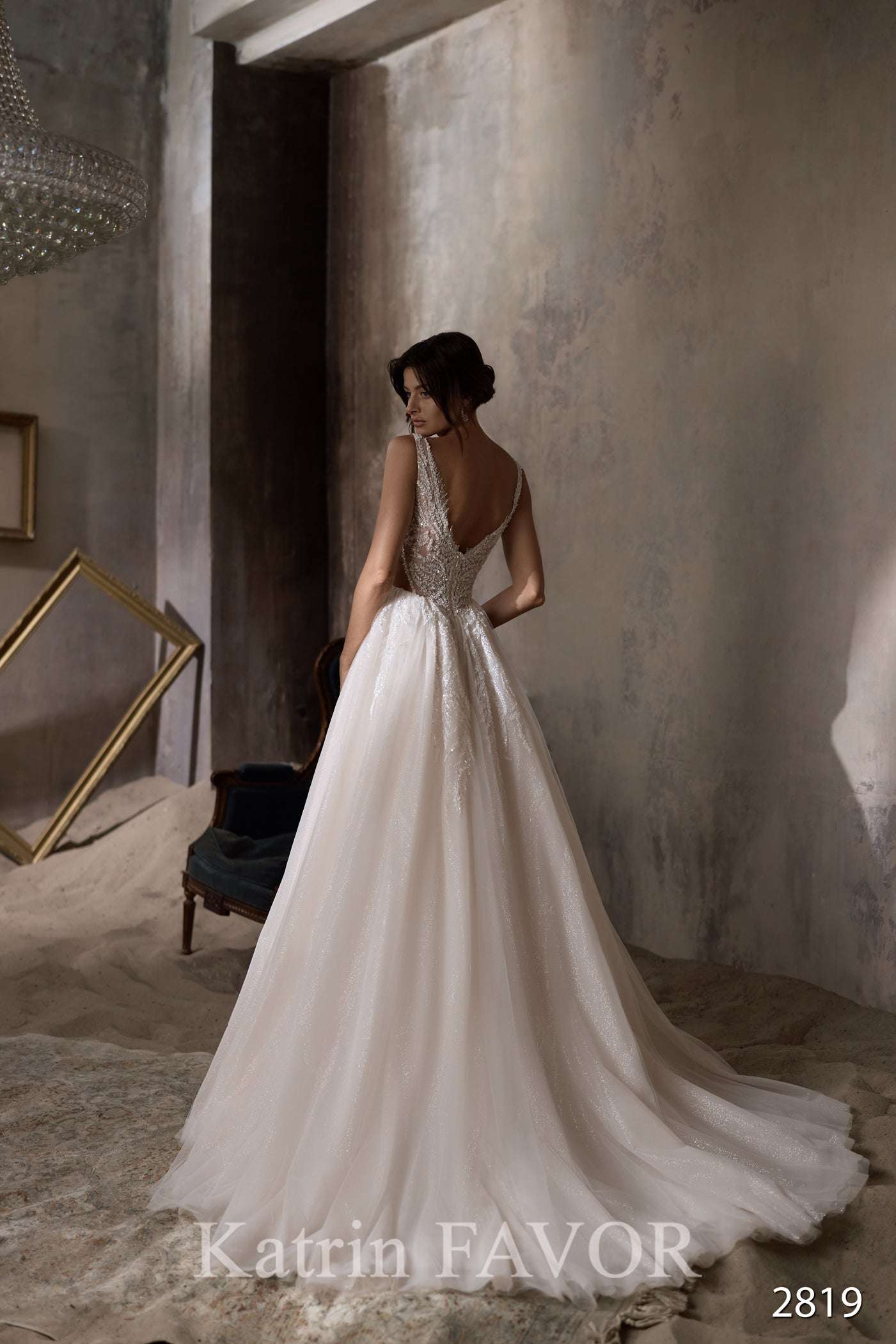 KatrinFAVORboutique-Bridal dress low back Cream wedding dresses