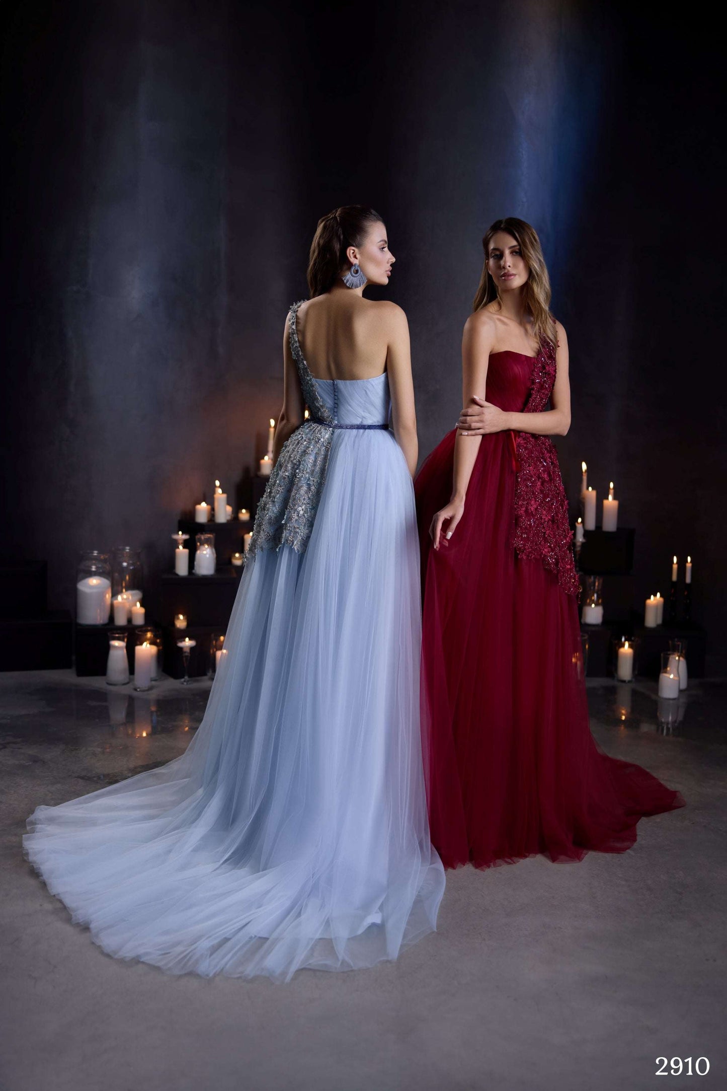 KatrinFAVORboutique-One shoulder formal dress long Fancy evening gowns
