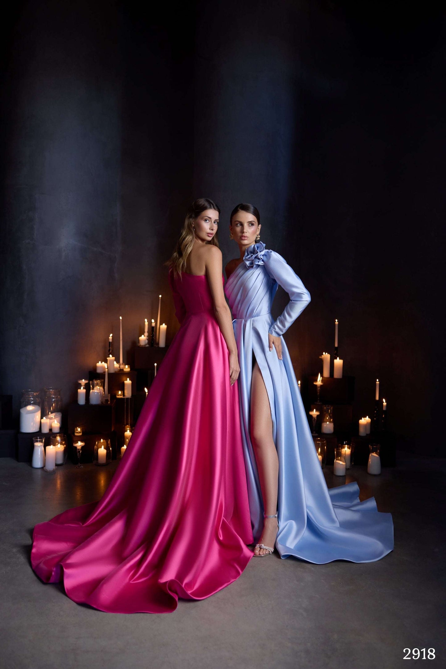 KatrinFAVORboutique-One shoulder long sleeve formal dress Trending formals