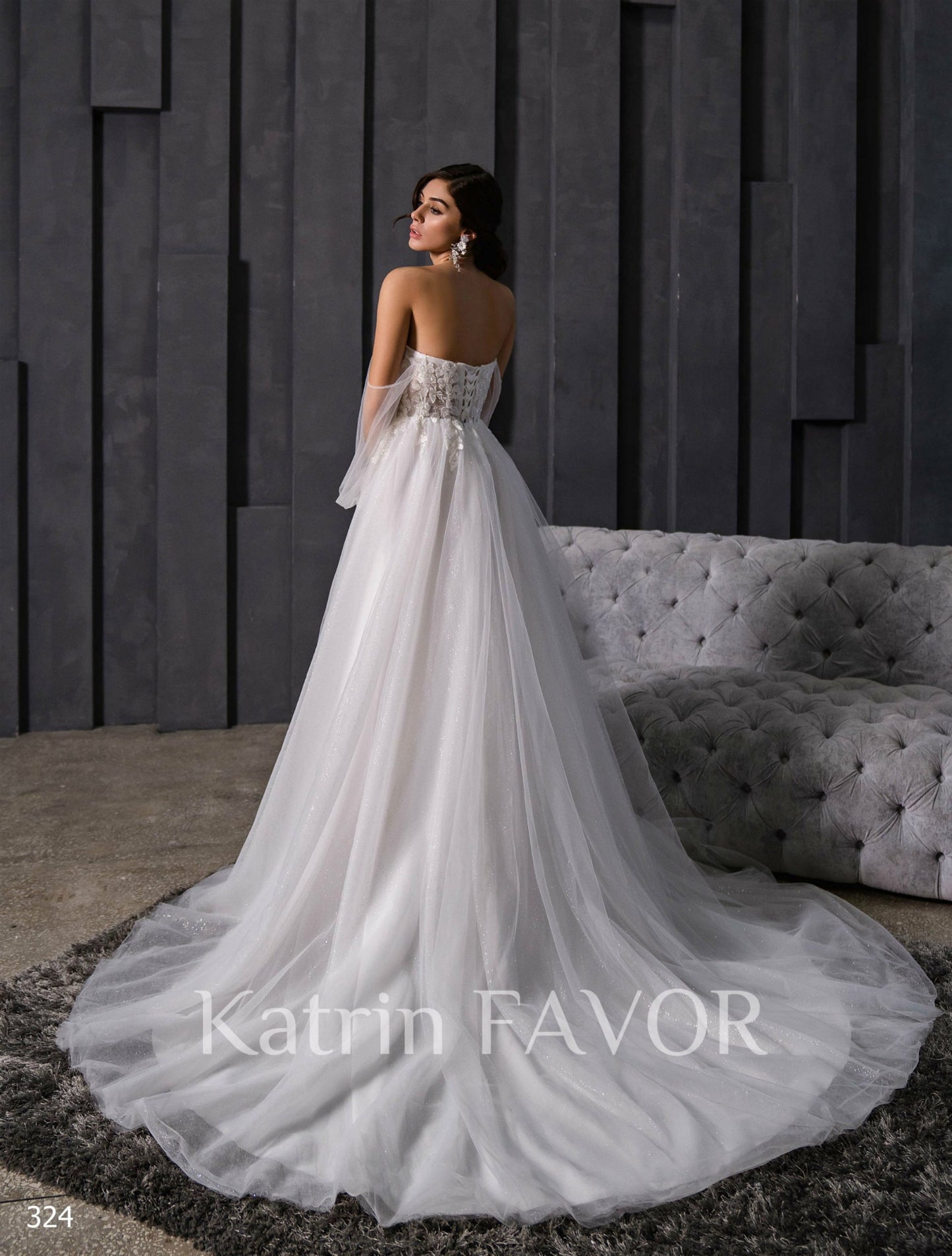 KatrinFAVORboutique-Sparkly tulle fairy wedding dress