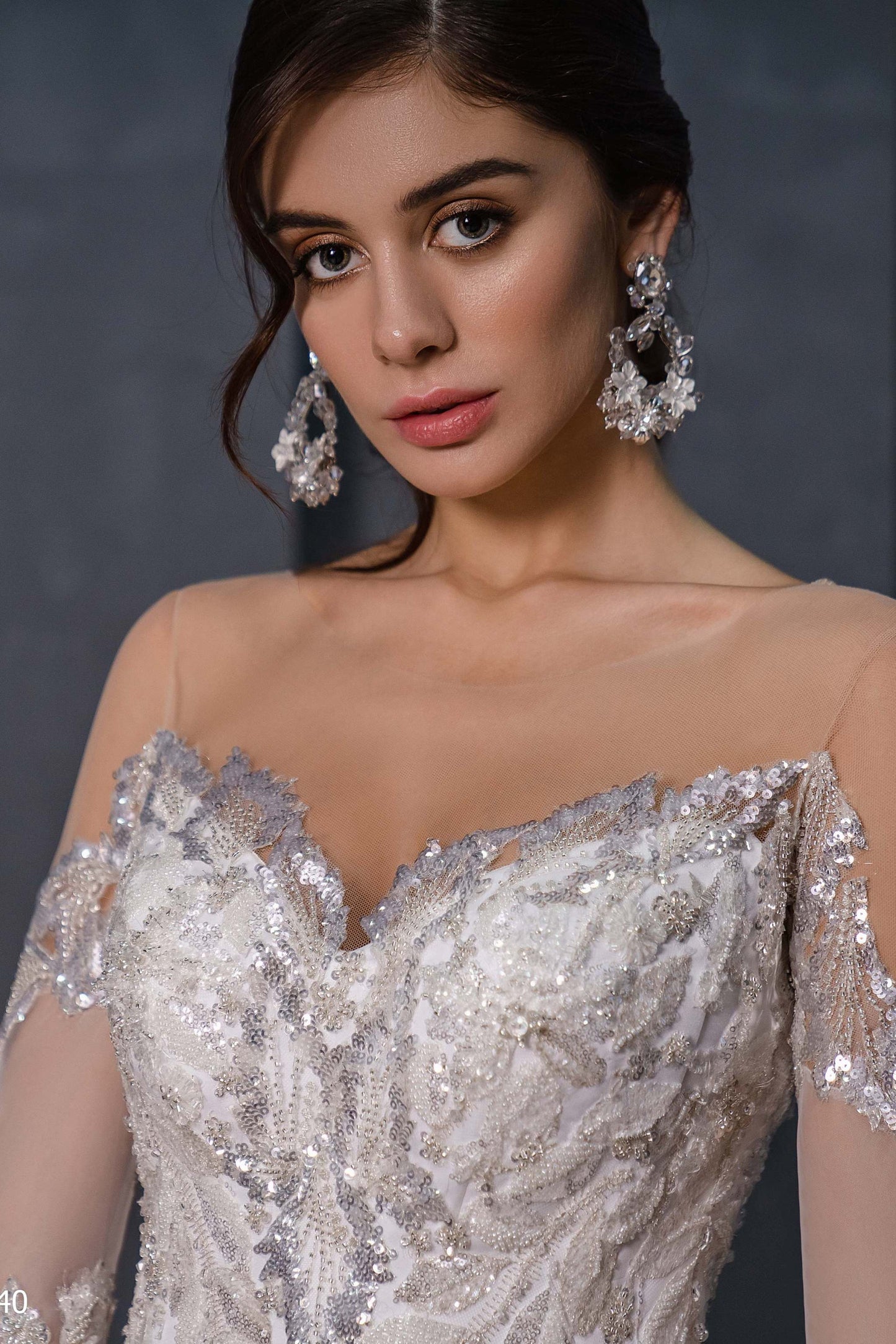 KatrinFAVORboutique-Medieval wedding dress Flutter sleeve wedding dress