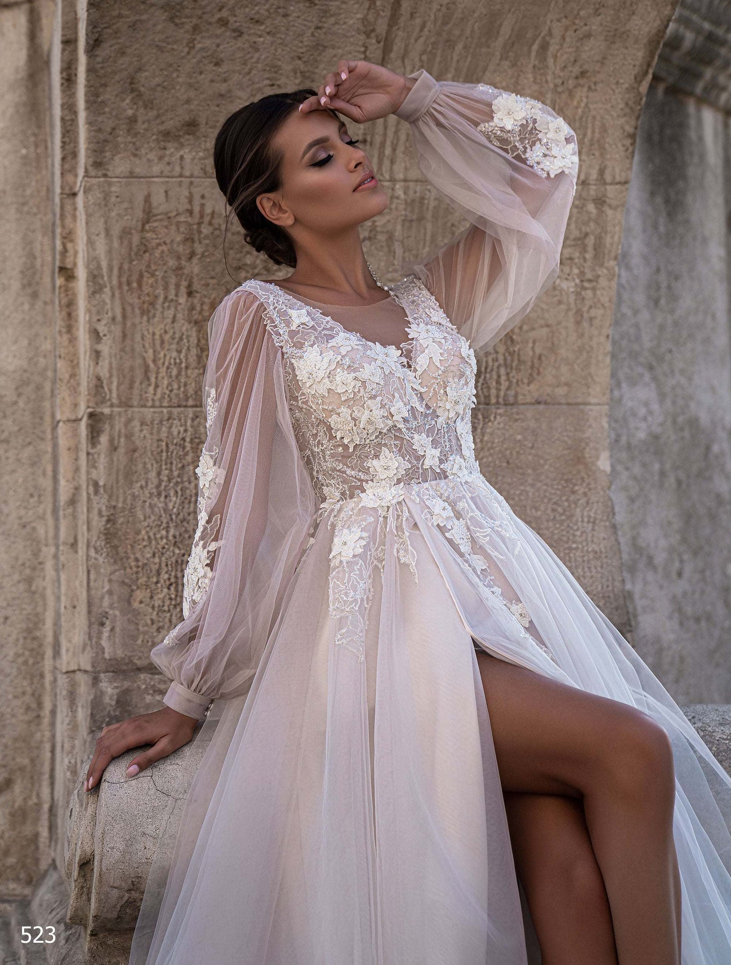 KatrinFAVORboutique-Bridal dress v neck Simple and cheap wedding dresses