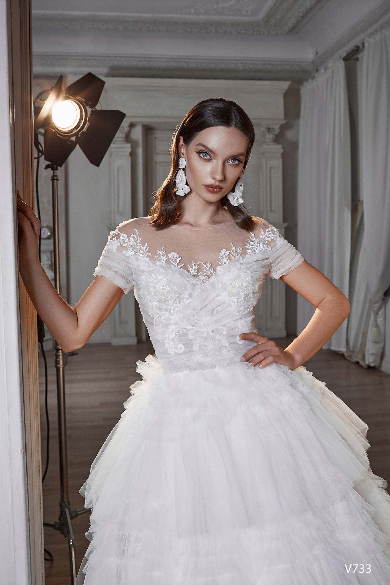 KatrinAVORboutique-Tiered tulle wedding dress Fairytale bridal dresses