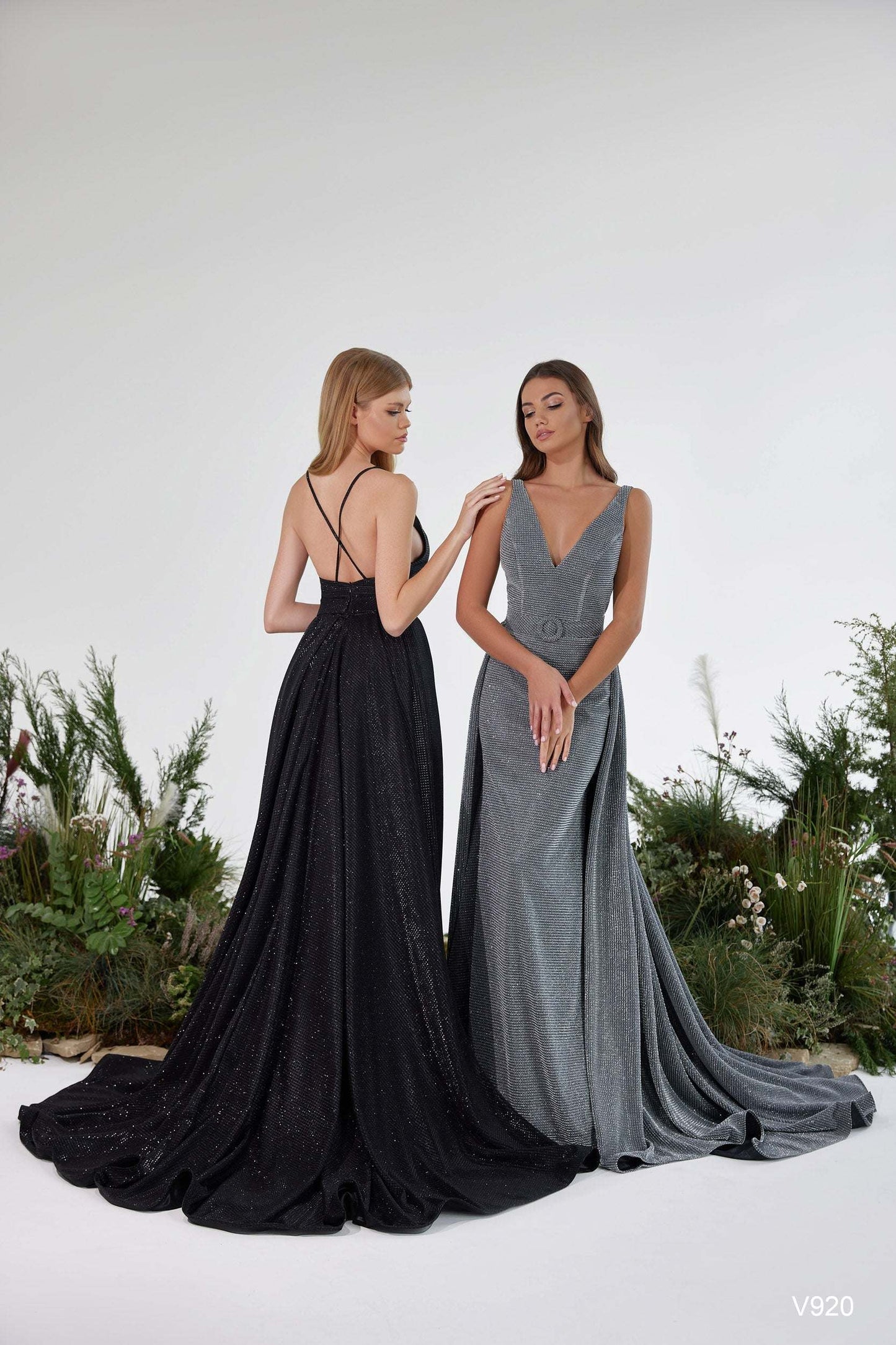 KatrinFAVORboutique-Formal fishtail dress Two piece formal long dresses
