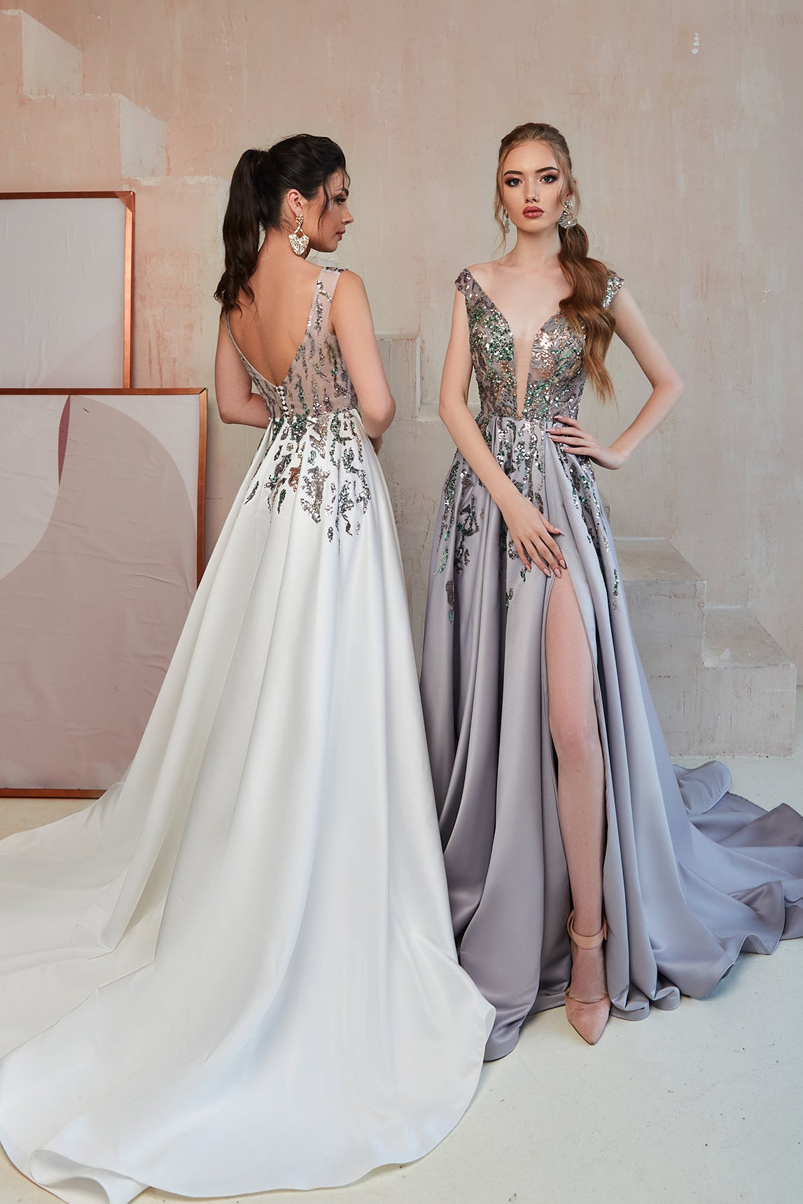 Long Formal Dresses for Women | Alternative Wedding Wear | KatrinFAVOR 2 US / Blush Long Formal Dresses for Women | Alternative Wedding Wear | KatrinFAVOR 2 US / Blush