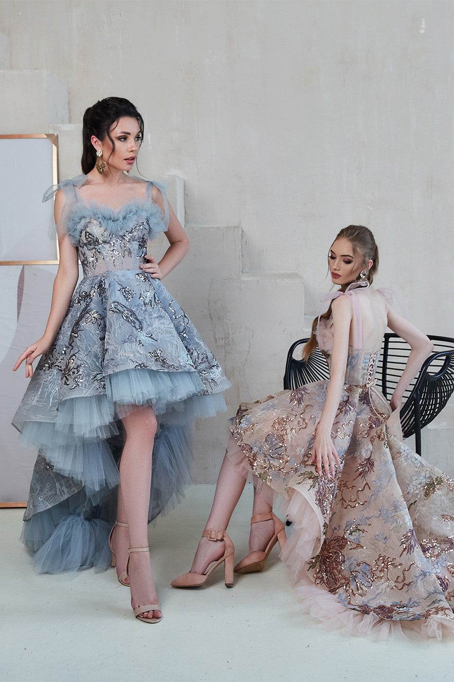 KatrinFAVORboutique-High low formal dress Unique formal dresses short