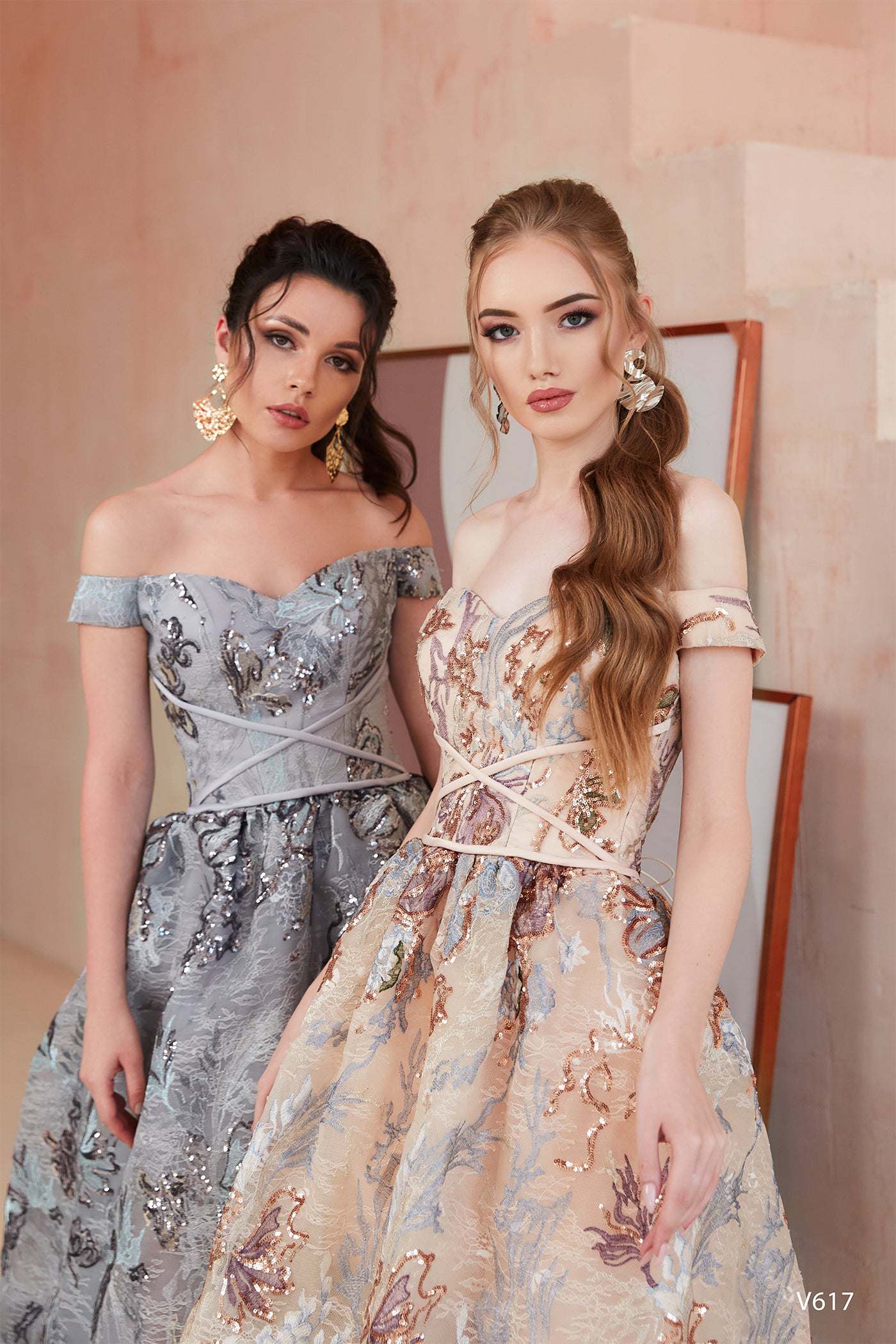 KatrinFAVORboutique-Black tie ball gown Dresses for fall engagement photos