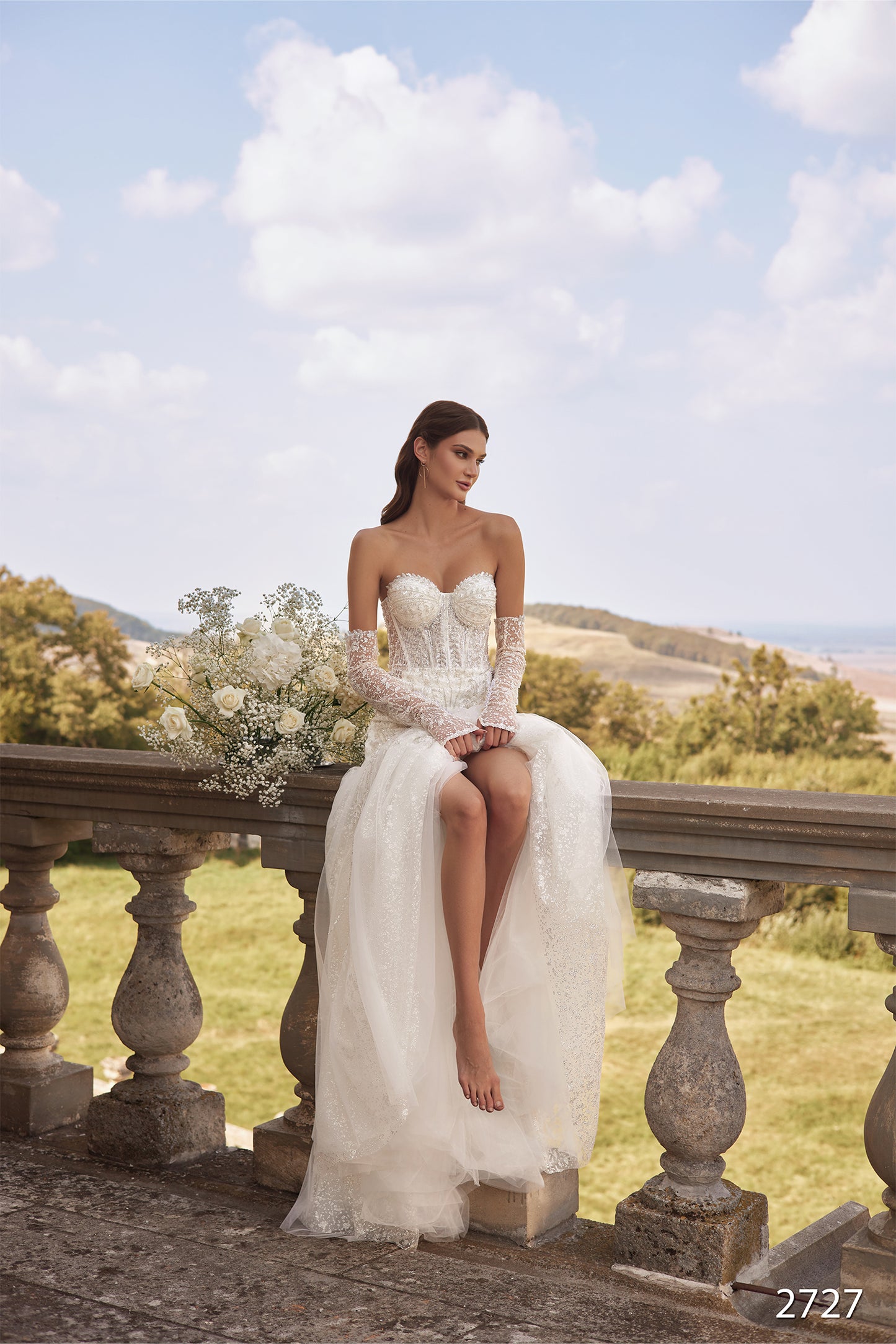 KatrinFAVORboutique-Unique wedding dress Strapless mermaid wedding dress
