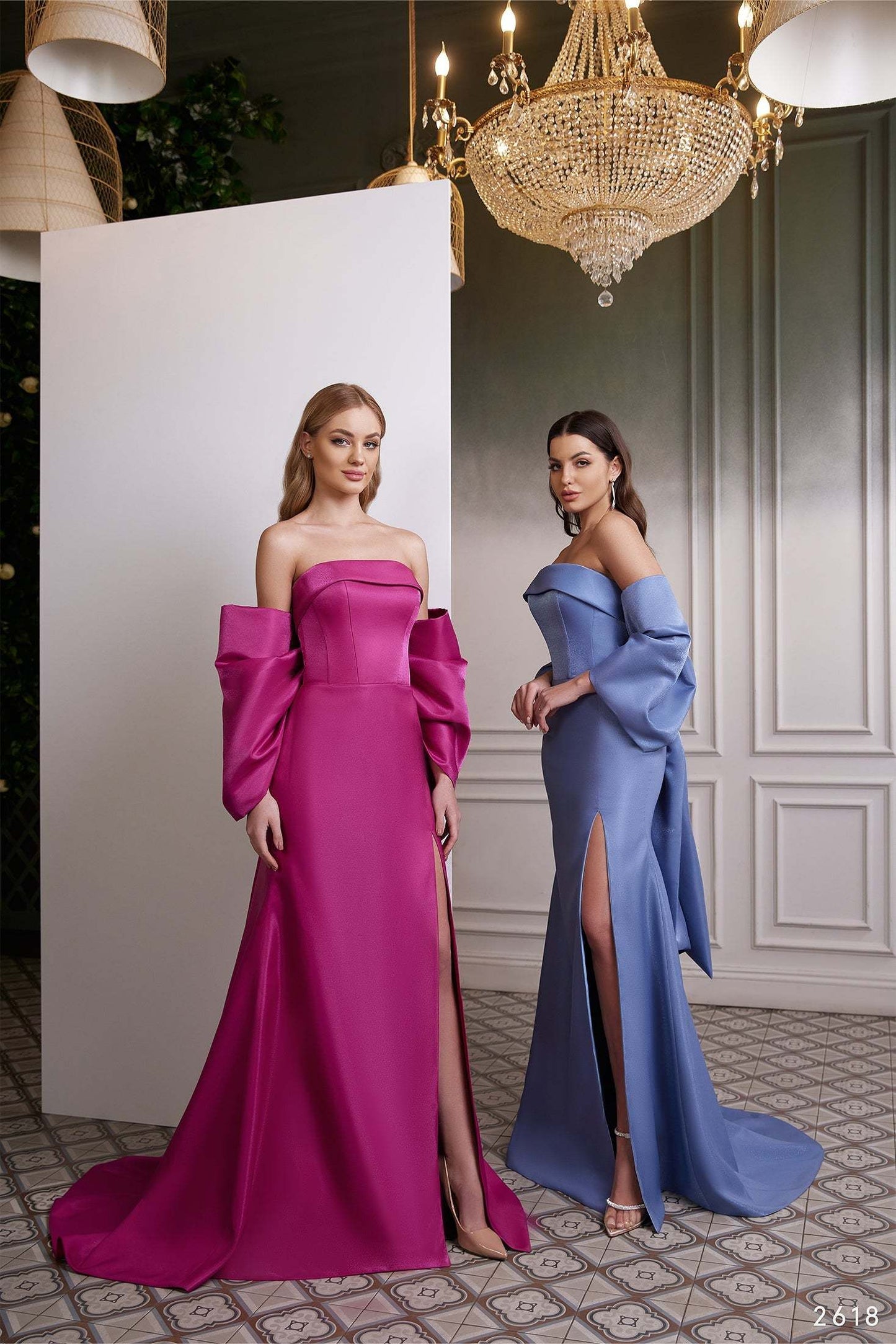 KatrinFAVORboutique-Evening gown with big bow Long summer formal dresses