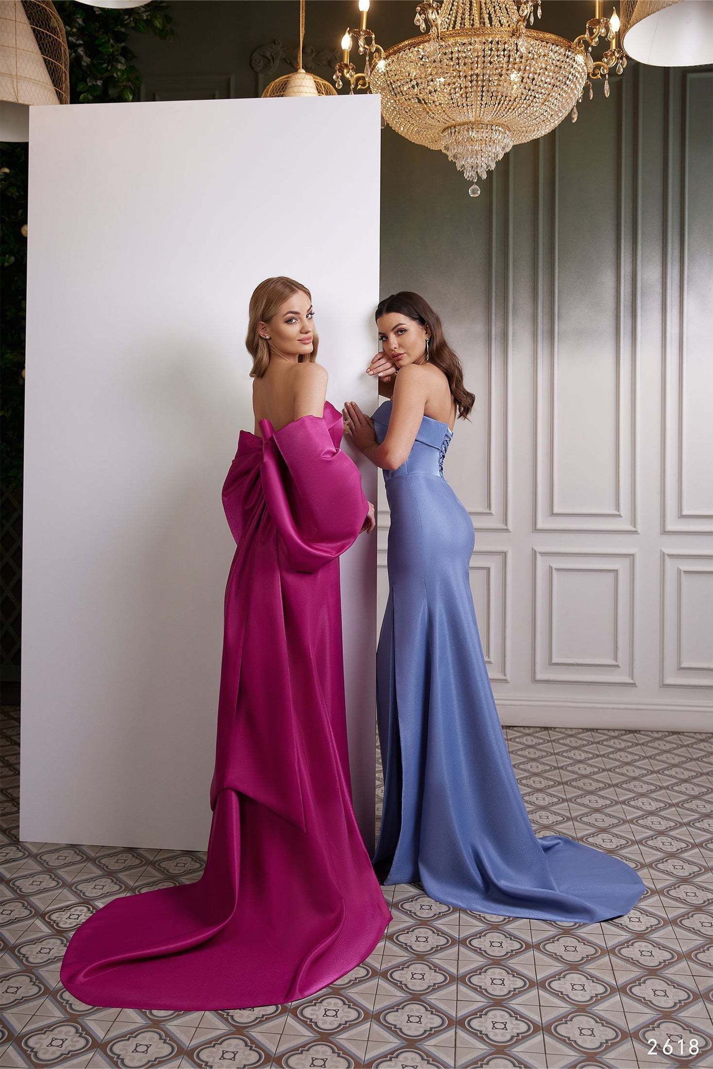 KatrinFAVORboutique-Evening gown with big bow Long summer formal dresses