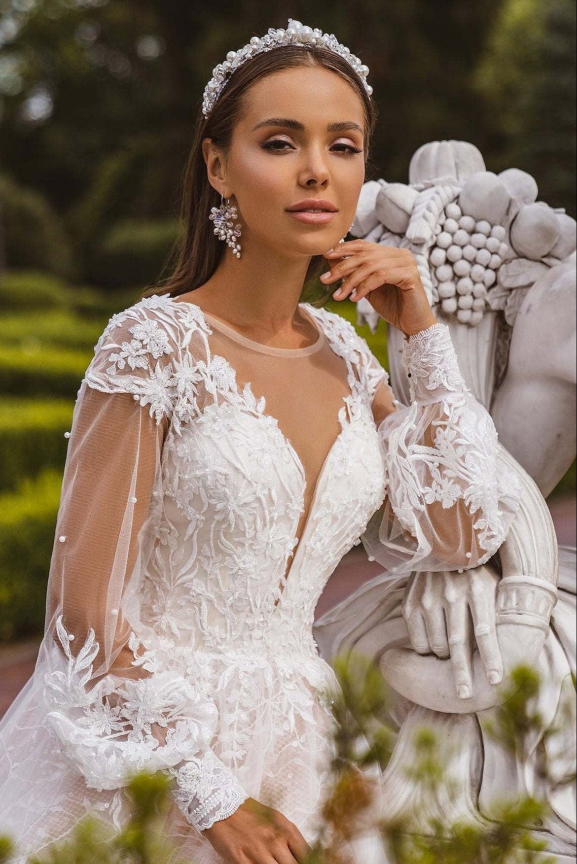 Puff Sleeve Fairy Wedding Dress 6 US / Blush Puff Sleeve Fairy Wedding Dress 6 US / Blush