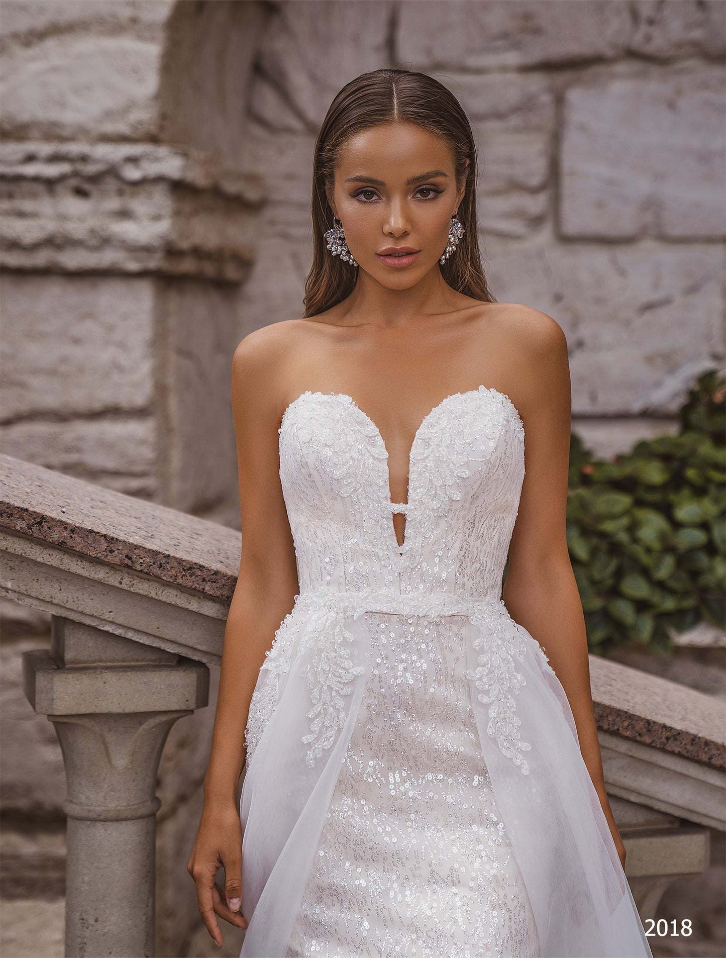 KatrinFAVORboutique-Sequin reception dress Mermaid trumpet bridal gowns