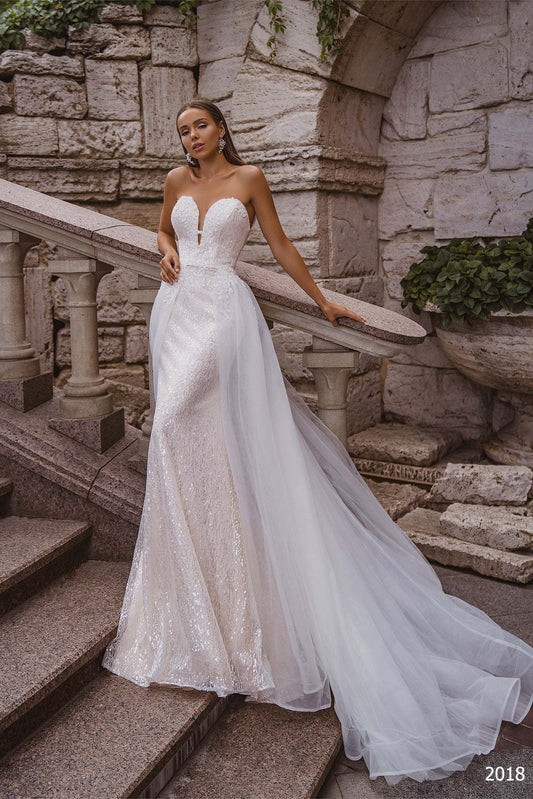 KatrinFAVORboutique-Sequin reception dress Mermaid trumpet bridal gowns