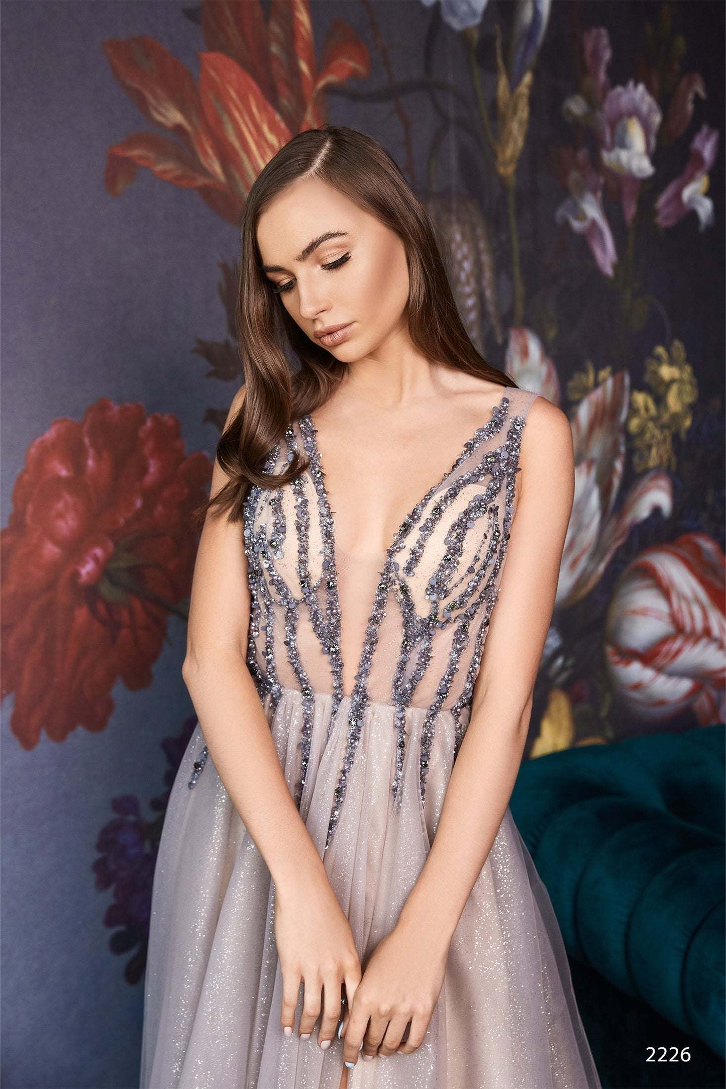 KatrinFAVORboutique-Sparkly formal gown Long fancy dresses A line formal