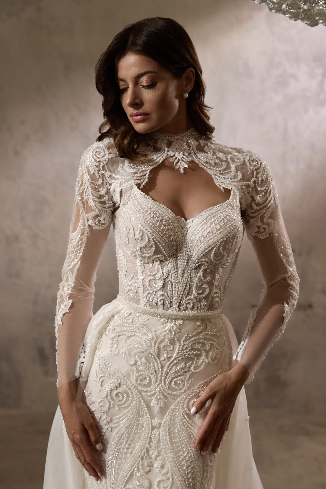 KatrinFAVORboutique-Lace dress bridal Long sleeve mermaid wedding dress