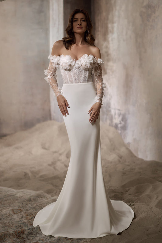 KatrinFAVORboutique-Corset fitted wedding dress Convertible bridal dress