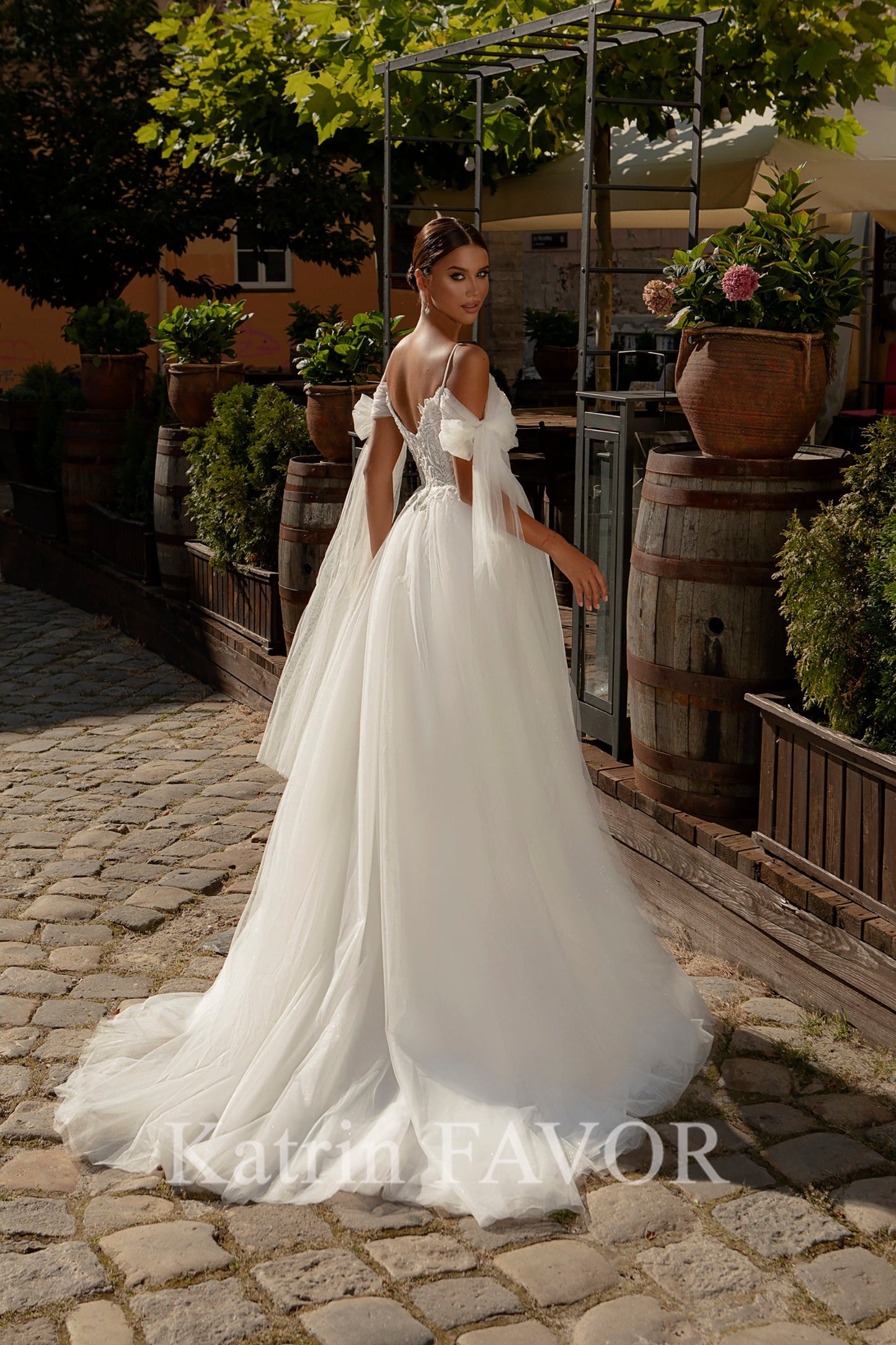 KatrinFAVORboutique-Tulle wedding dress Goddess wedding gown Ethereal wedding dress