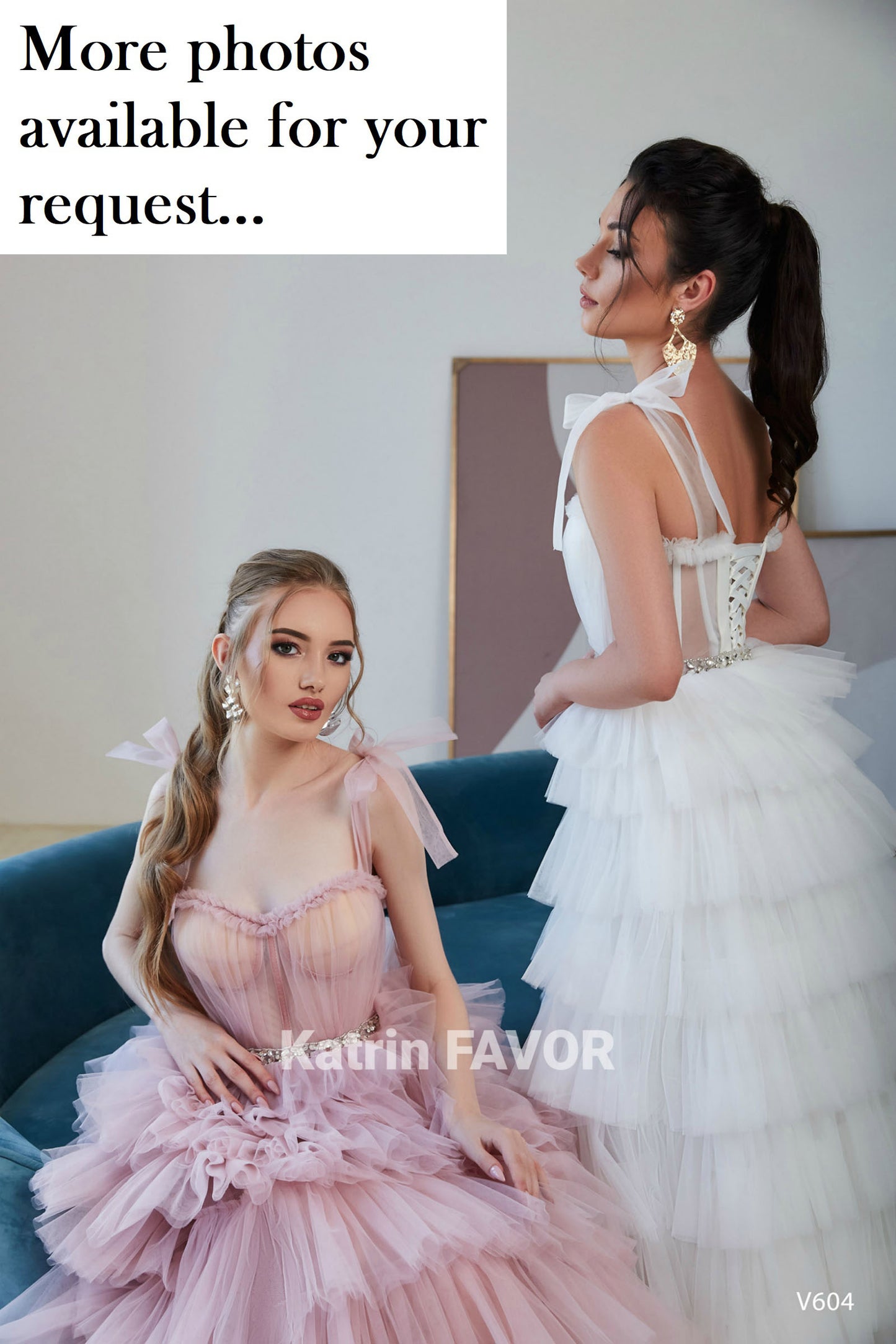 Tiered alternative wedding dress