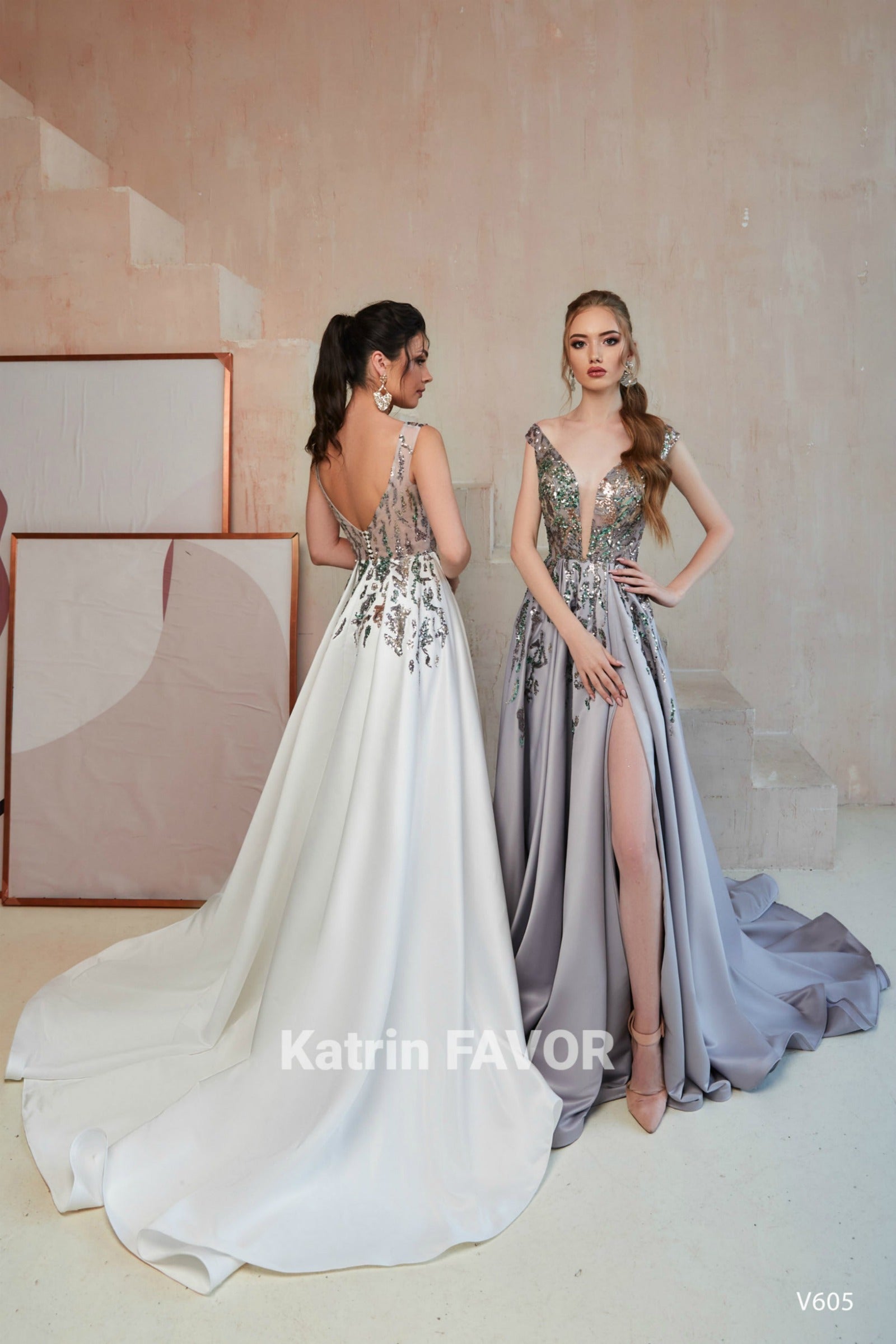 Long formal dresses for women Alternative wedding wear KatrinFAVOR Katrin FAVOR boutique