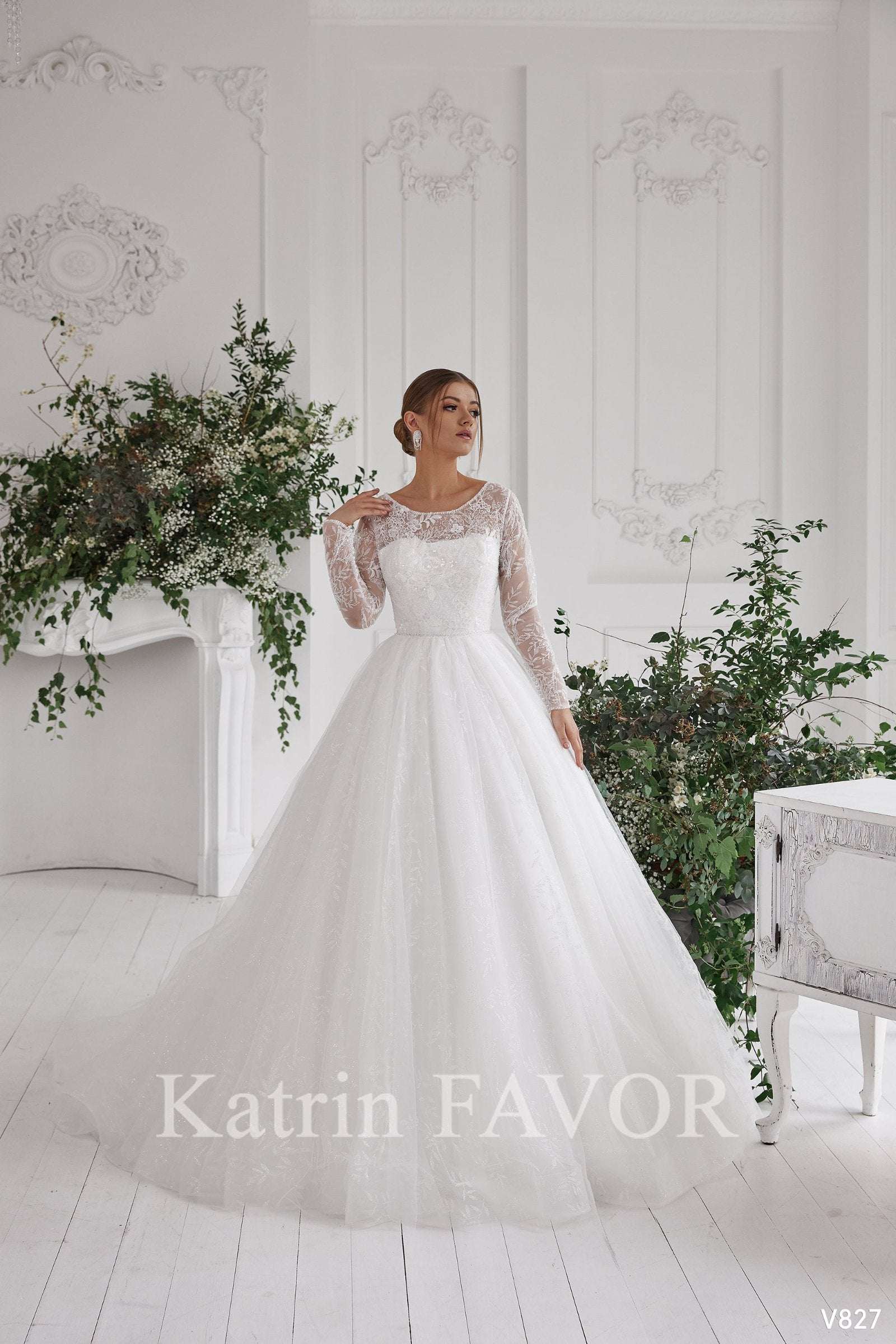 Long sleeve dress wedding | Modest bridal dresses | KatrinFAVOR – Katrin  FAVOR boutique