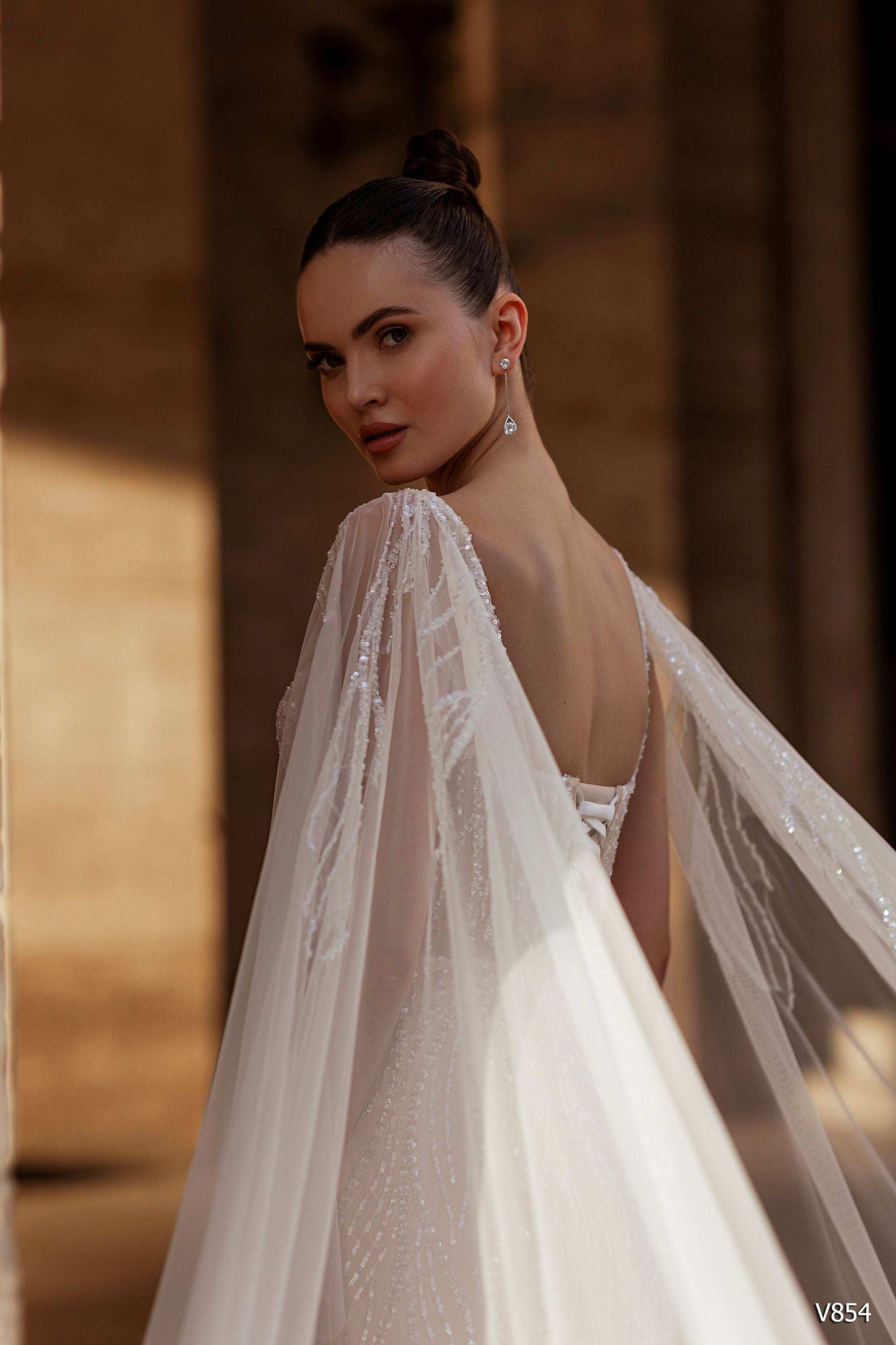 KatrinFAVORboutique-Mermaid dress wedding gown Sparkly beach wedding dress