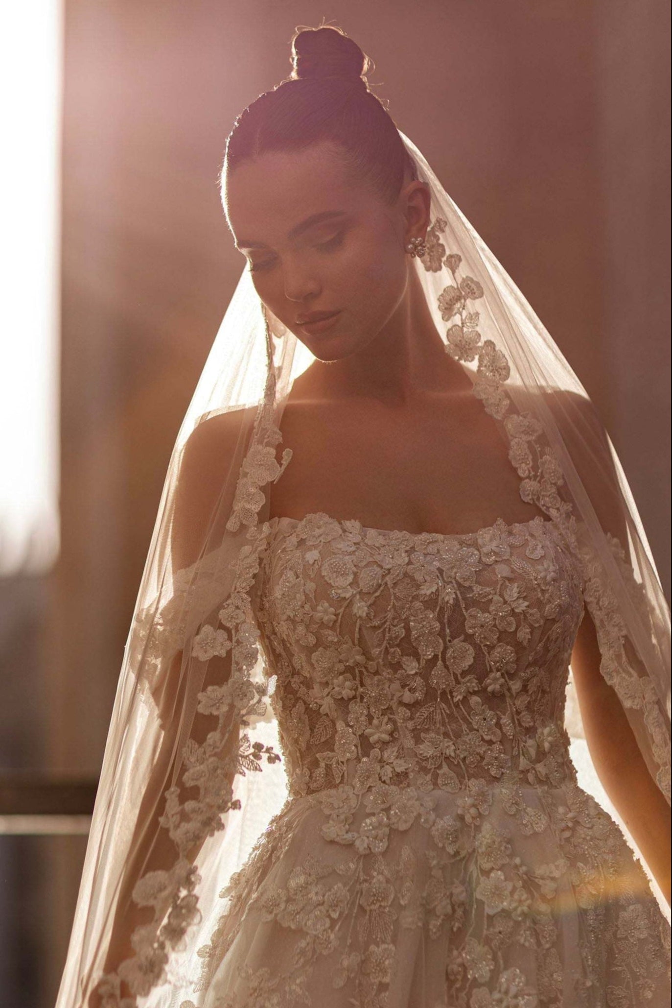 Floral embroidered Off the shoulder wedding dress CUSTOM SIZE / Off White Floral embroidered Off the shoulder wedding dress CUSTOM SIZE / Off White