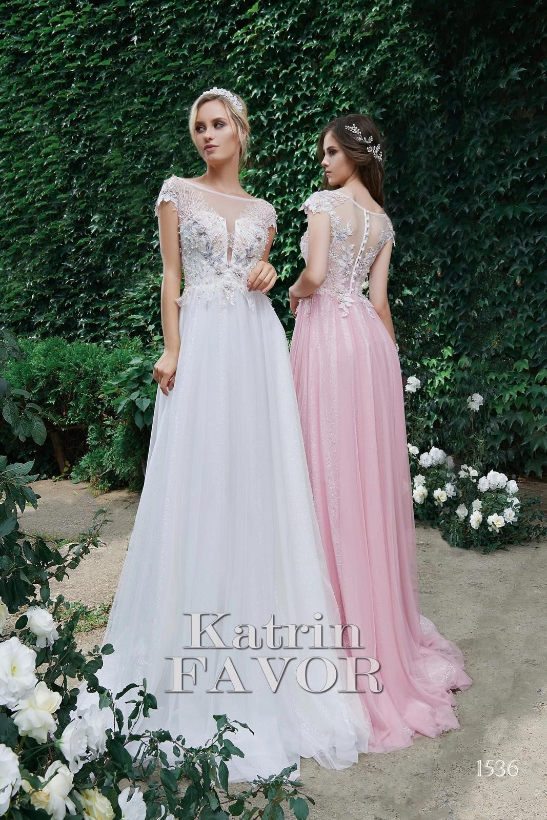KatrinFAVORboutique-Dress with floral embroidery Formal dress marriage