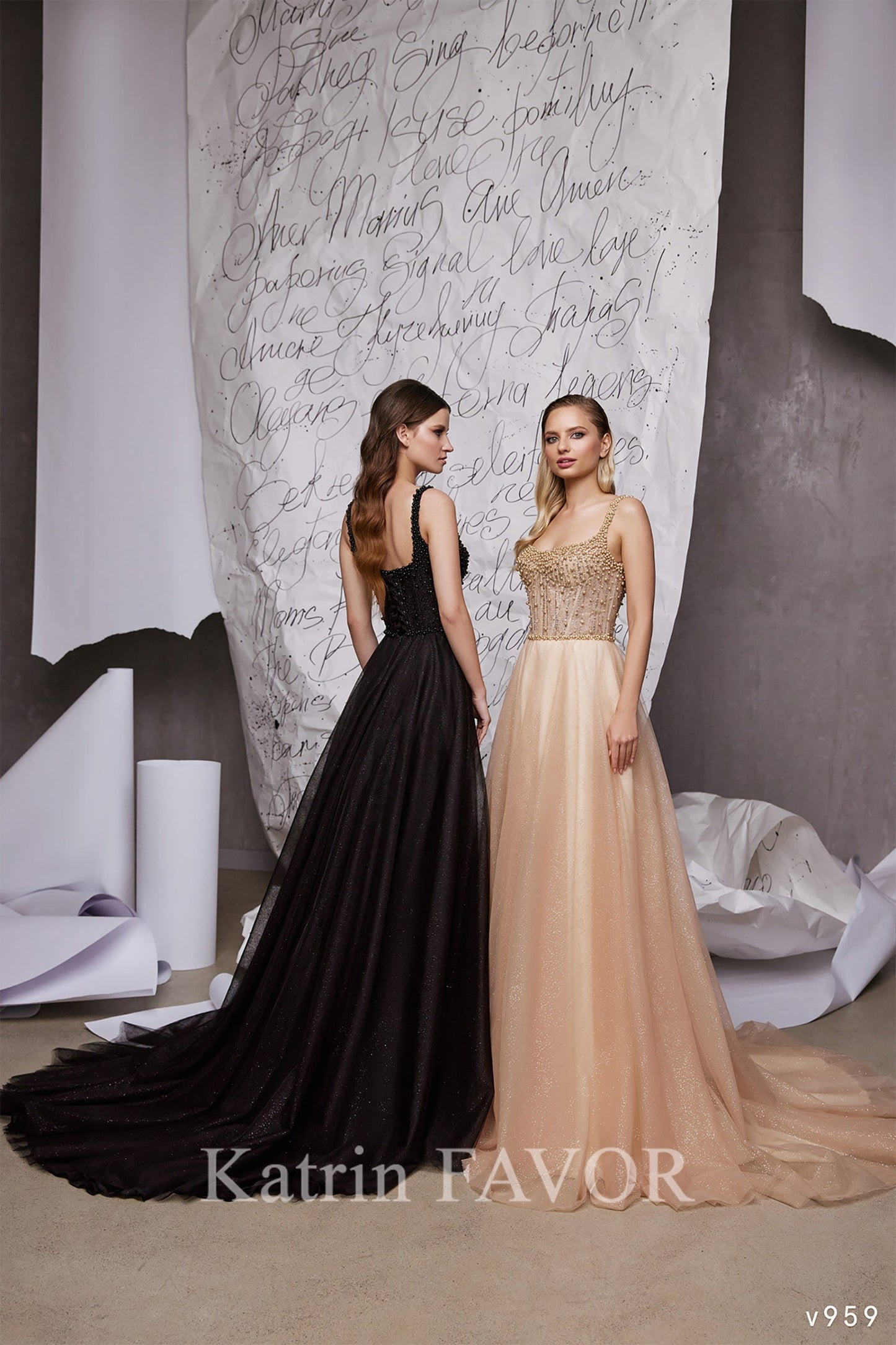 KatrinFAVORboutique-Black alternative wedding dress