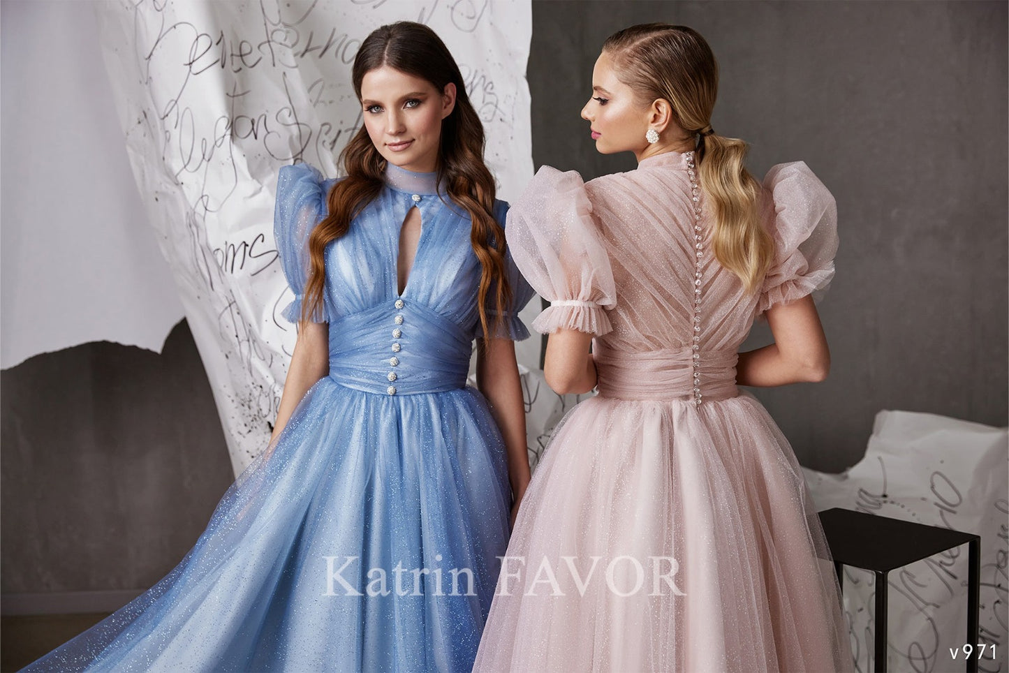 KatrinFAVORboutique-Sparkly tulle cocktail dress