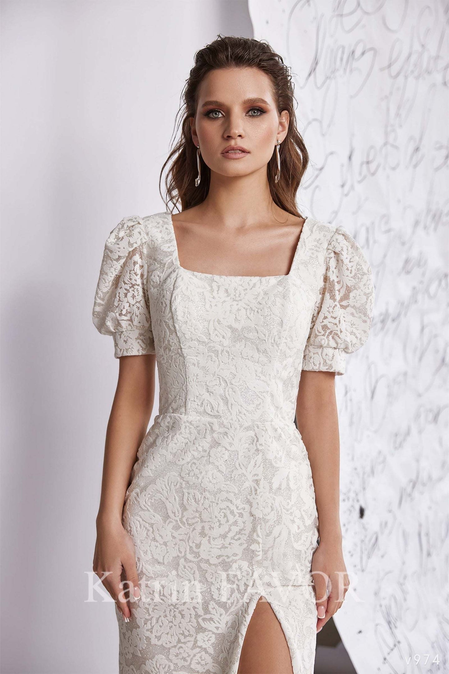 KatrinFAVORboutique-Short wedding reception dress White formal dresses