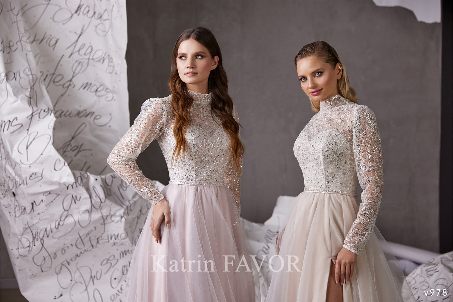 KatrinFAVORboutique-Non traditional bridal white and colored wedding dresses