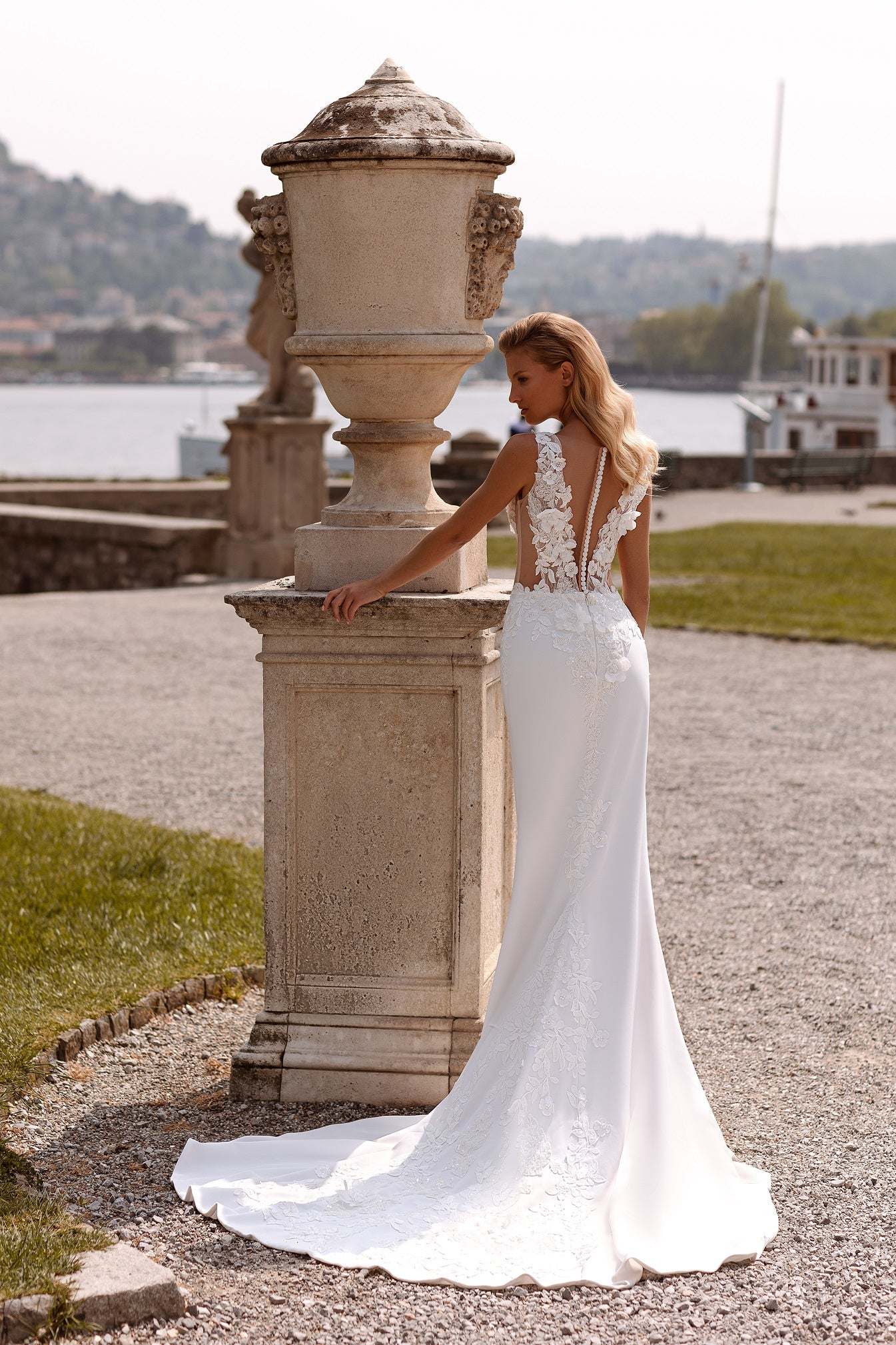 KatrinAVORboutique-Column sheath wedding dress Trendy gowns for wedding 