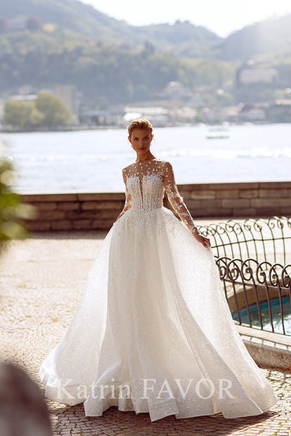 KatrinFAVORboutique-Fairy long sleeve a-line wedding dress