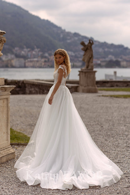 KatrinFAVORboutique-Rustic tulle a-line wedding dress
