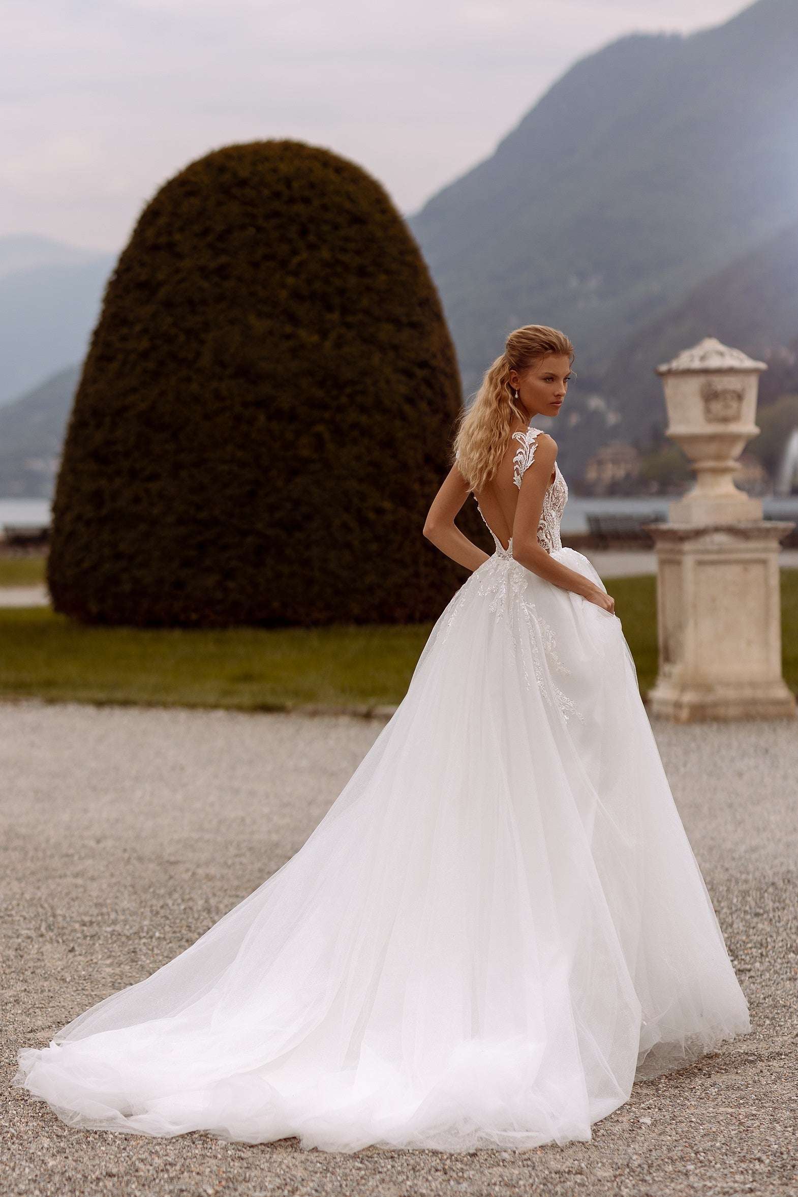 open back reception dress Low Back & Backless Wedding Dresses Grace Loves Lace US