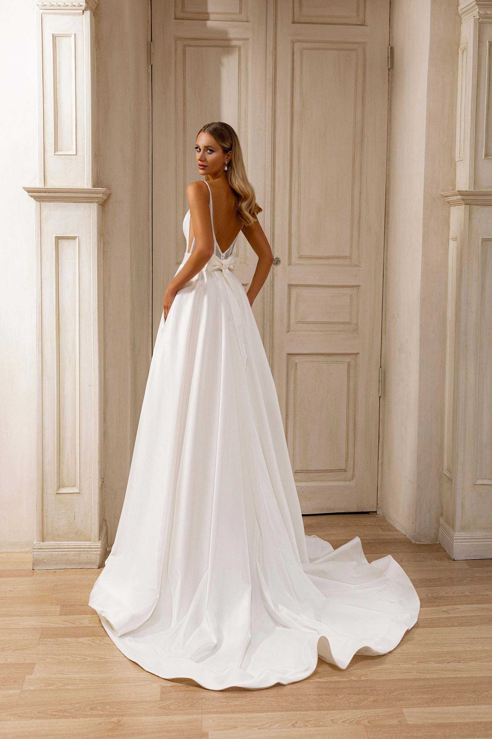 KatrinFAVORboutique-Satin bridal dress Elegant wedding dresses for women