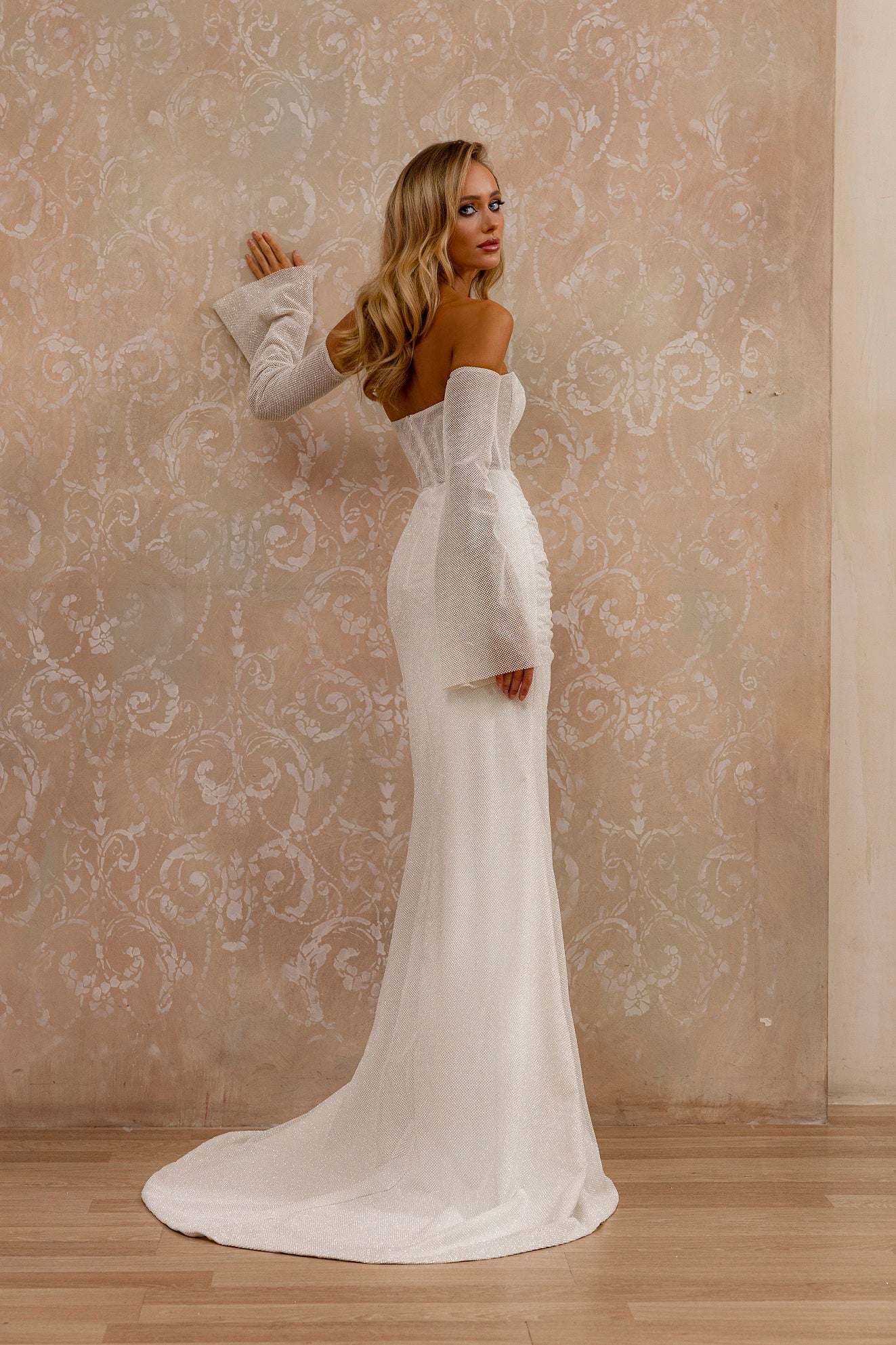 KatrinFAVORboutique-Removable sleeves wedding dress Wedding new fashion