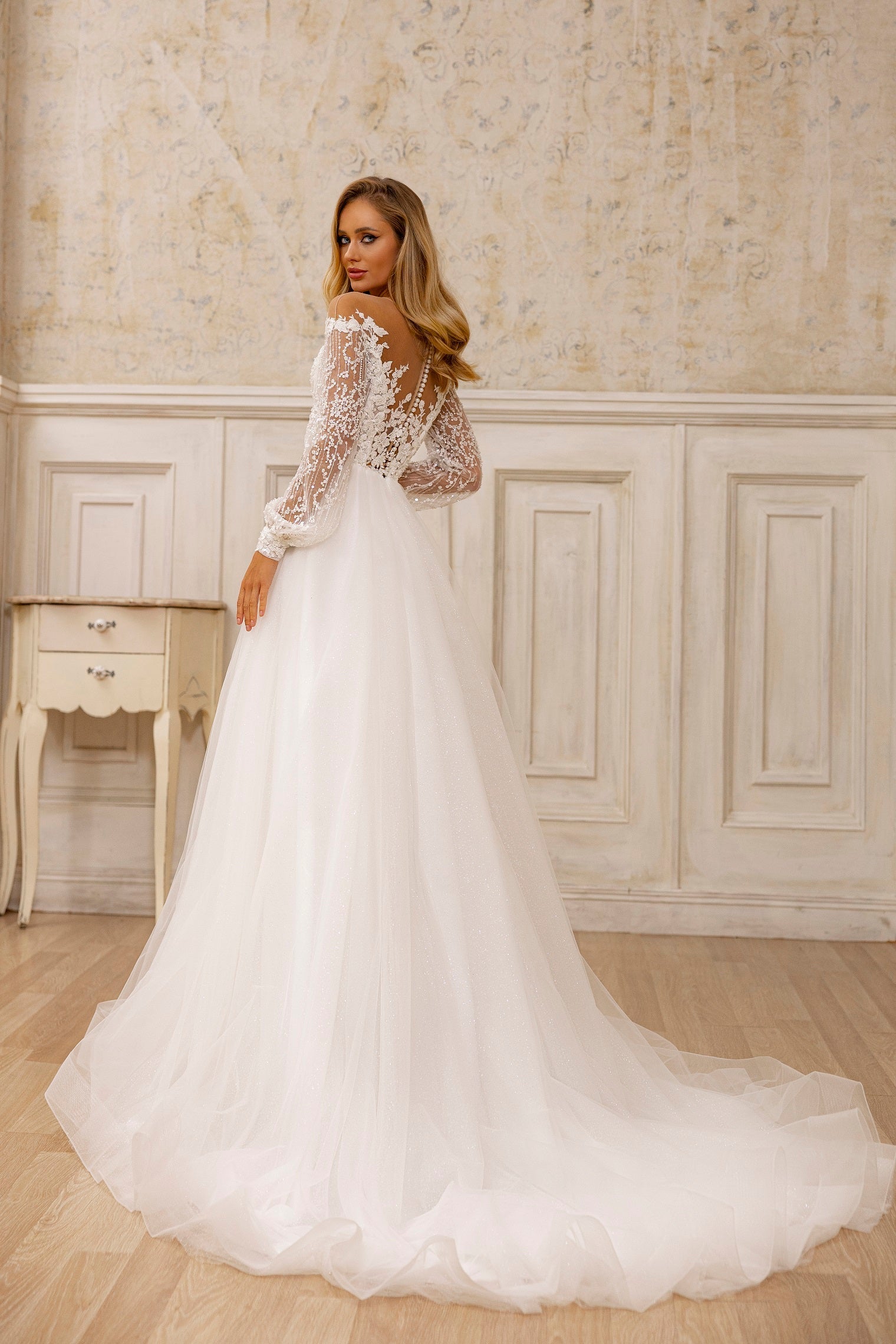KatrinFAVORboutique-Rustic wedding wear Pretty a line wedding dresses
