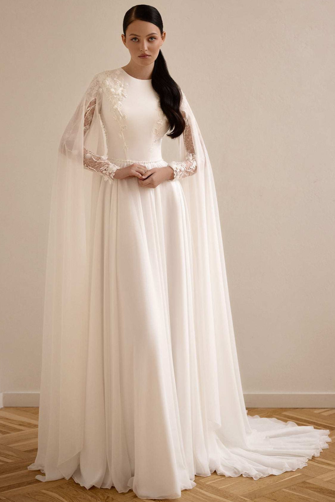 Celtic fairy wedding dress | Angel sleeve wedding dress