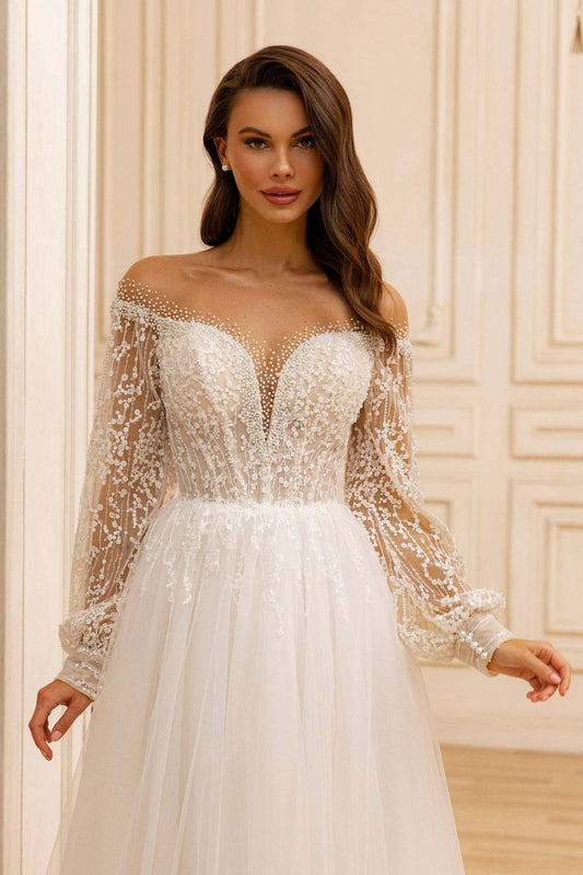 KatrinFAVORboutique-Plus size wedding dress Ivory rustic wedding dresses 