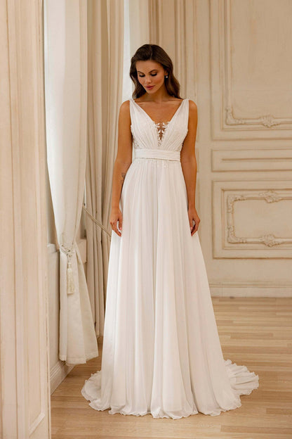 KatrinFAVORboutique-Greek goddess dress for wedding Bridal reception look