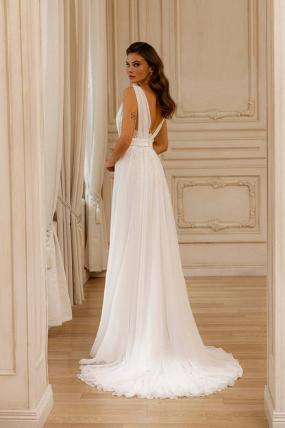 KatrinFAVORboutique-Greek goddess dress for wedding Bridal reception look