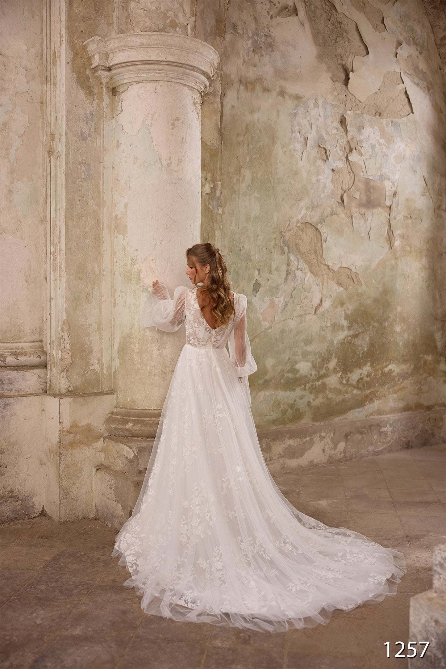 KatrinFAVORboutique-Boho style wedding gown Cute spring wedding dresses