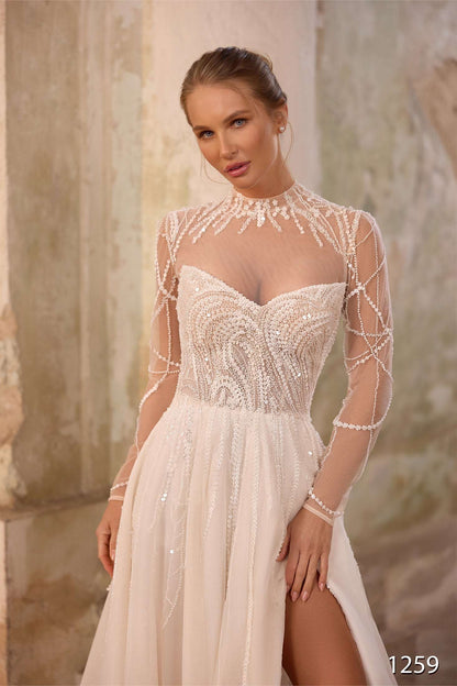 KatrinFAVORboutique-Elegant long sleeve wedding dress Latest dress wedding